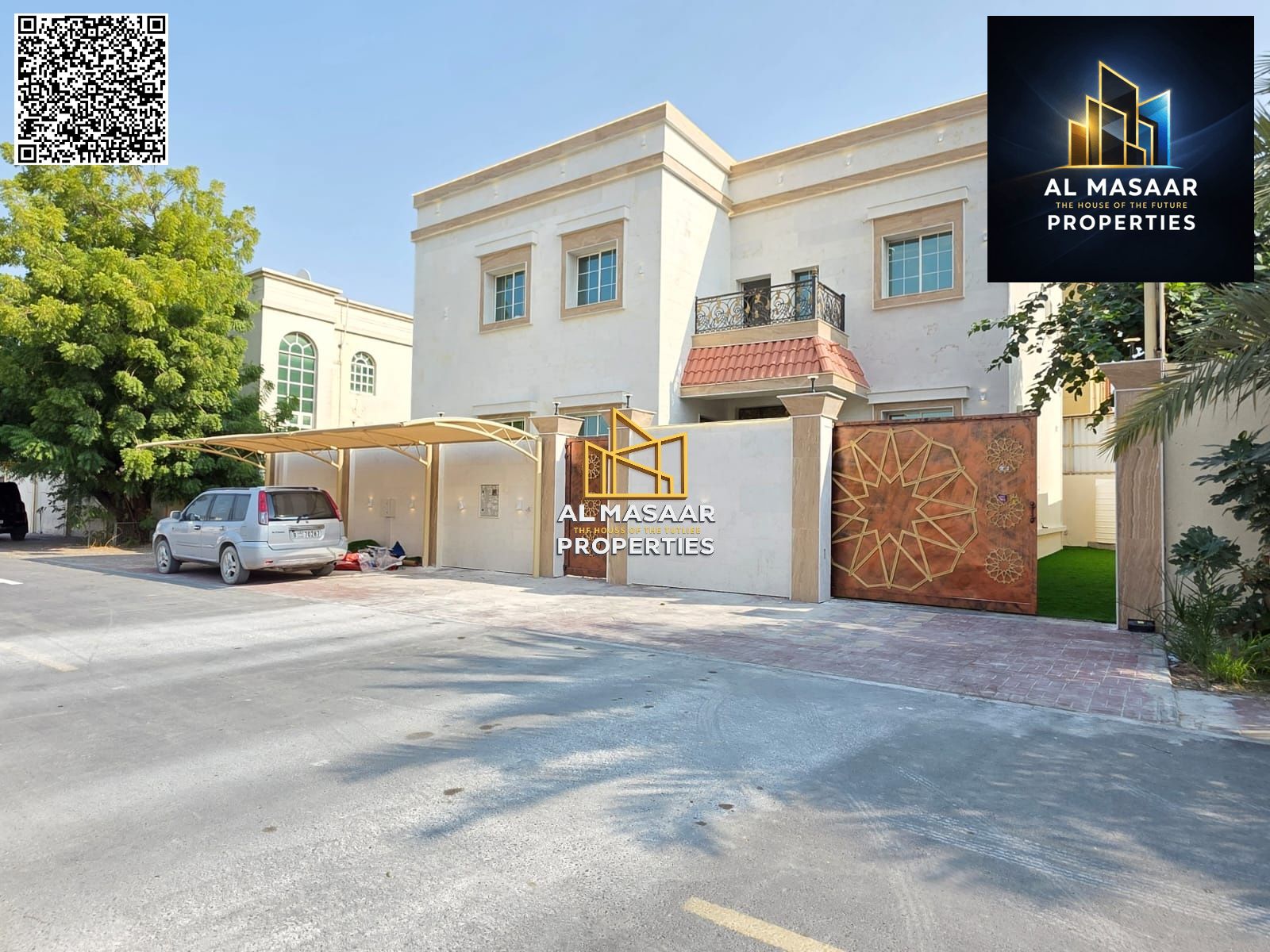 Villa in Al Rawda, Ajman, next to the mosque, close to the Saudi German Hospital, with all services included (electricity, water, and air conditioning