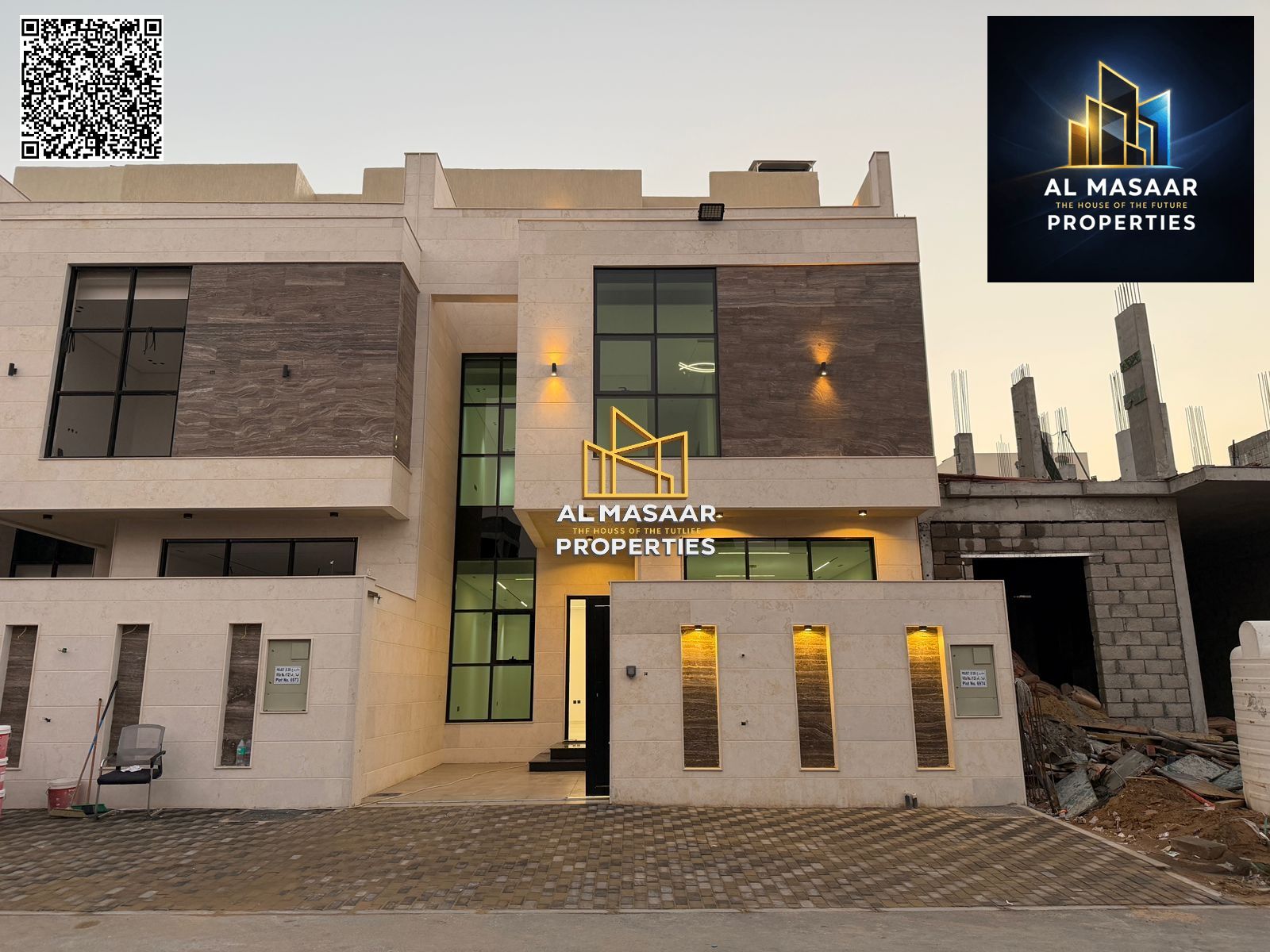 Villa including registration and ownership fees, located near all services and close to Sheikh Mohammed Bin Zayed Road. Freehold ownership for all nat