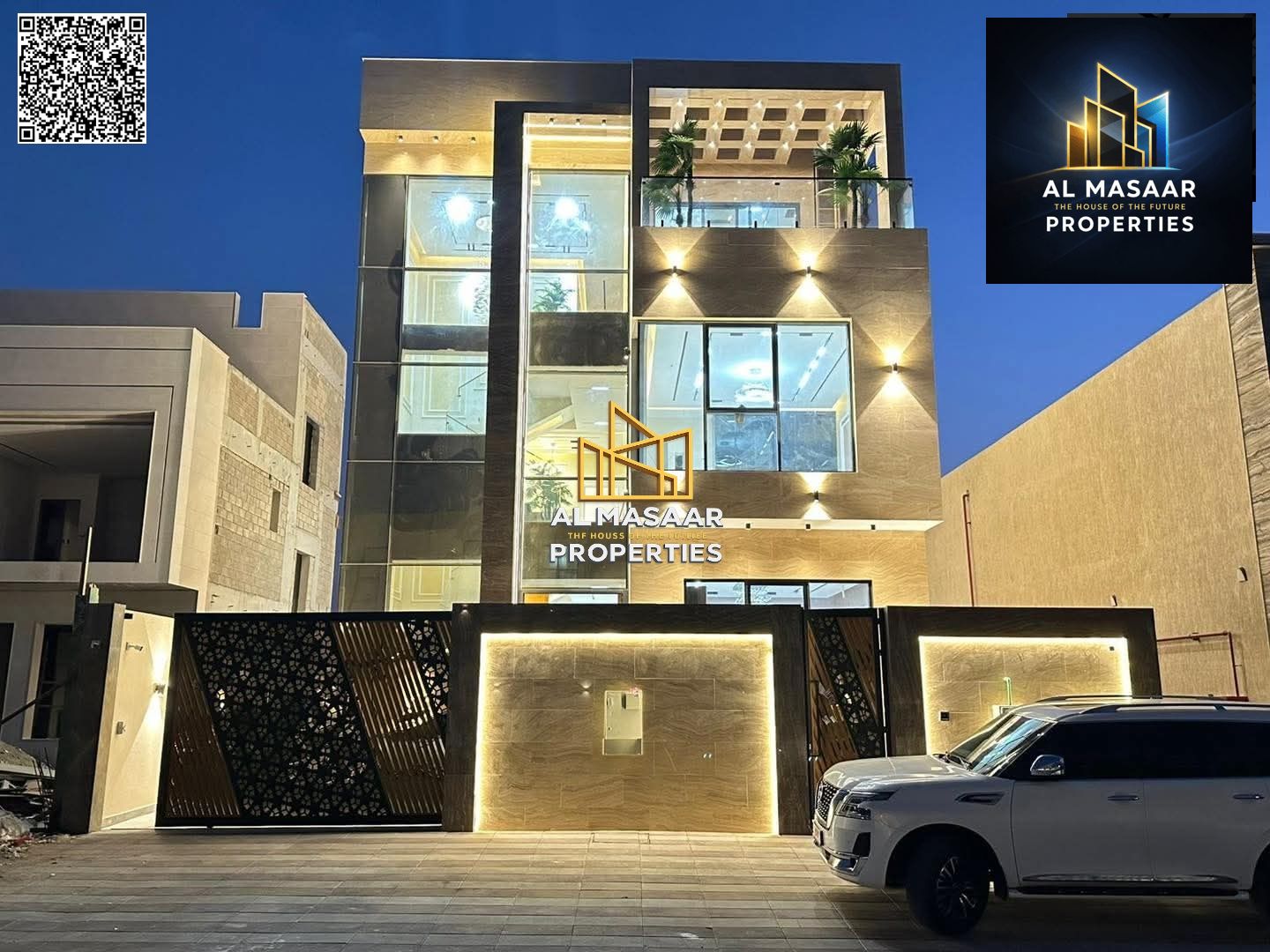 Two-story villa with a roof, including electricity, water and air conditioning, freehold for all nationalities