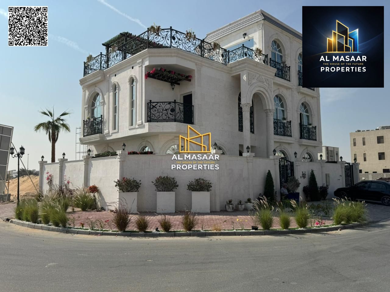 Two-story corner villa with a roof, including air conditioning, freehold for all nationalities