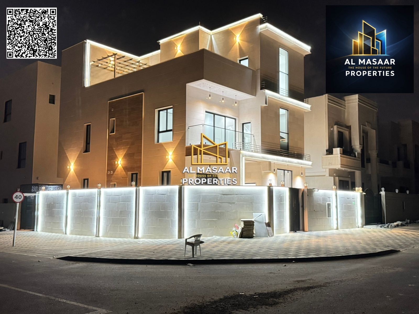 Corner villa, two floors and a terrace, ready for immediate occupancy, freehold ownership. Price includes everything.
