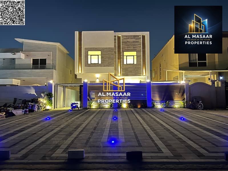 Villa for sale in Al Muwaihat, central Ajman, with electricity and water, ready to move in. Close to schools and all services. Freehold ownership for