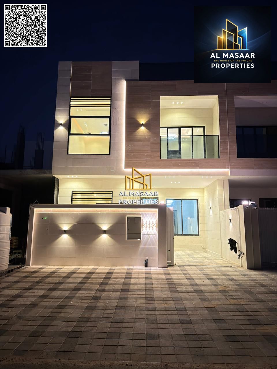 Townhouse in Al-Haliou 2, two floors and a roof, hotel-style finishing, freehold ownership for all nationalities, including registration and ownership