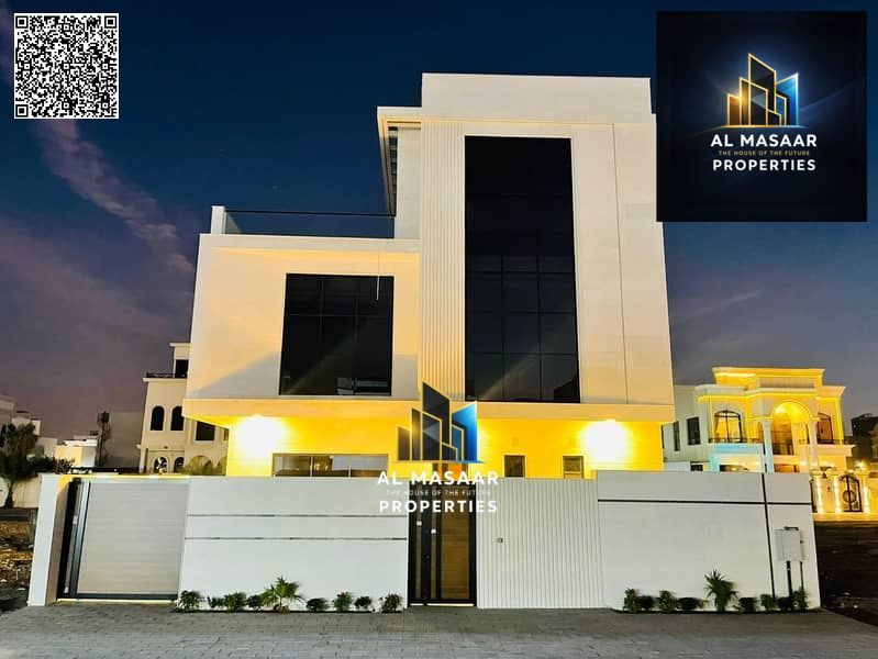Two-story villa with a rooftop terrace and elevator. Freehold ownership available to all nationalities. Price includes electricity, water, and air con