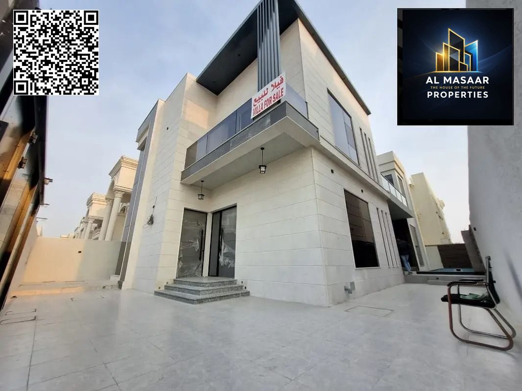 For sale, a villa with a swimming pool in Ajman, specifically in the Al Alia area, the most upscale area behind the Chinese market on Sheikh Mohammed