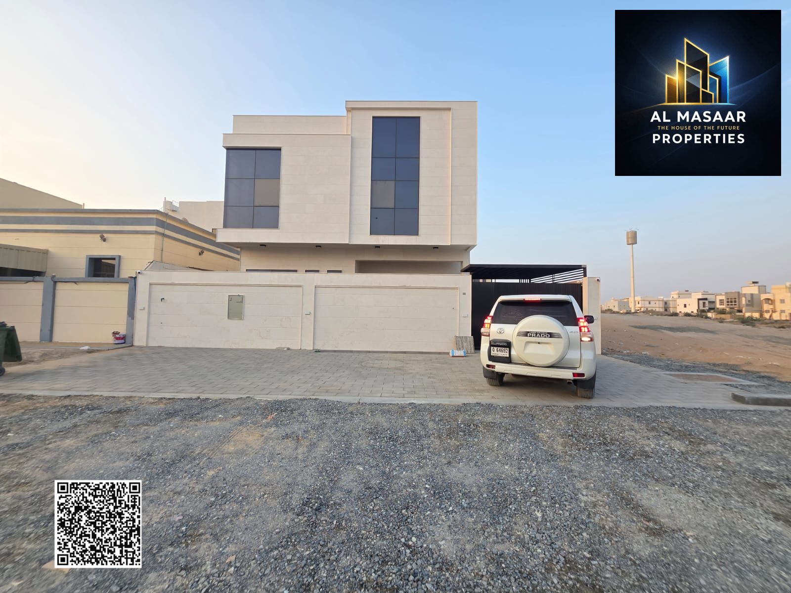 Luxury villa for sale in Al Yasmeen, Ajman. A unique opportunity to own a villa with high-end finishes and a strategic location.