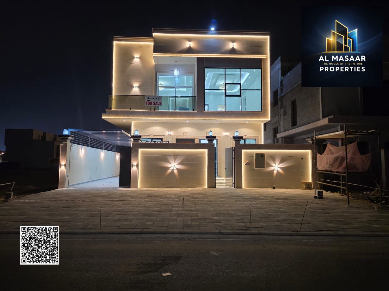 Your chance to own a villa, including registration fees, with two floors and a roof, ready to move in, close to all services, with very impressive des