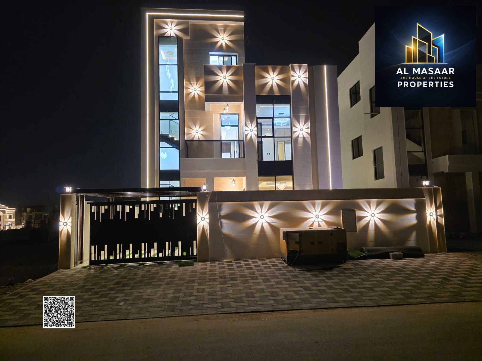New villa for sale in Ajman – Al Helio 2 Property features: • 5 master bedrooms • Spacious living room • Majlis (formal sitting room) • Modern ki