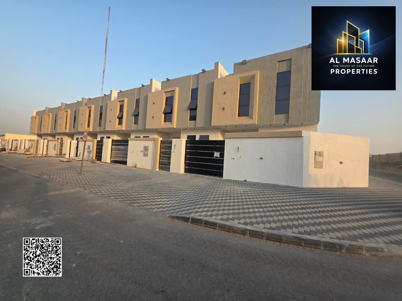 Villa for sale in Al-Haliyo 1 – Modern design on two streets with a roof terrace. Price includes registration fees. Prime location close to all servic