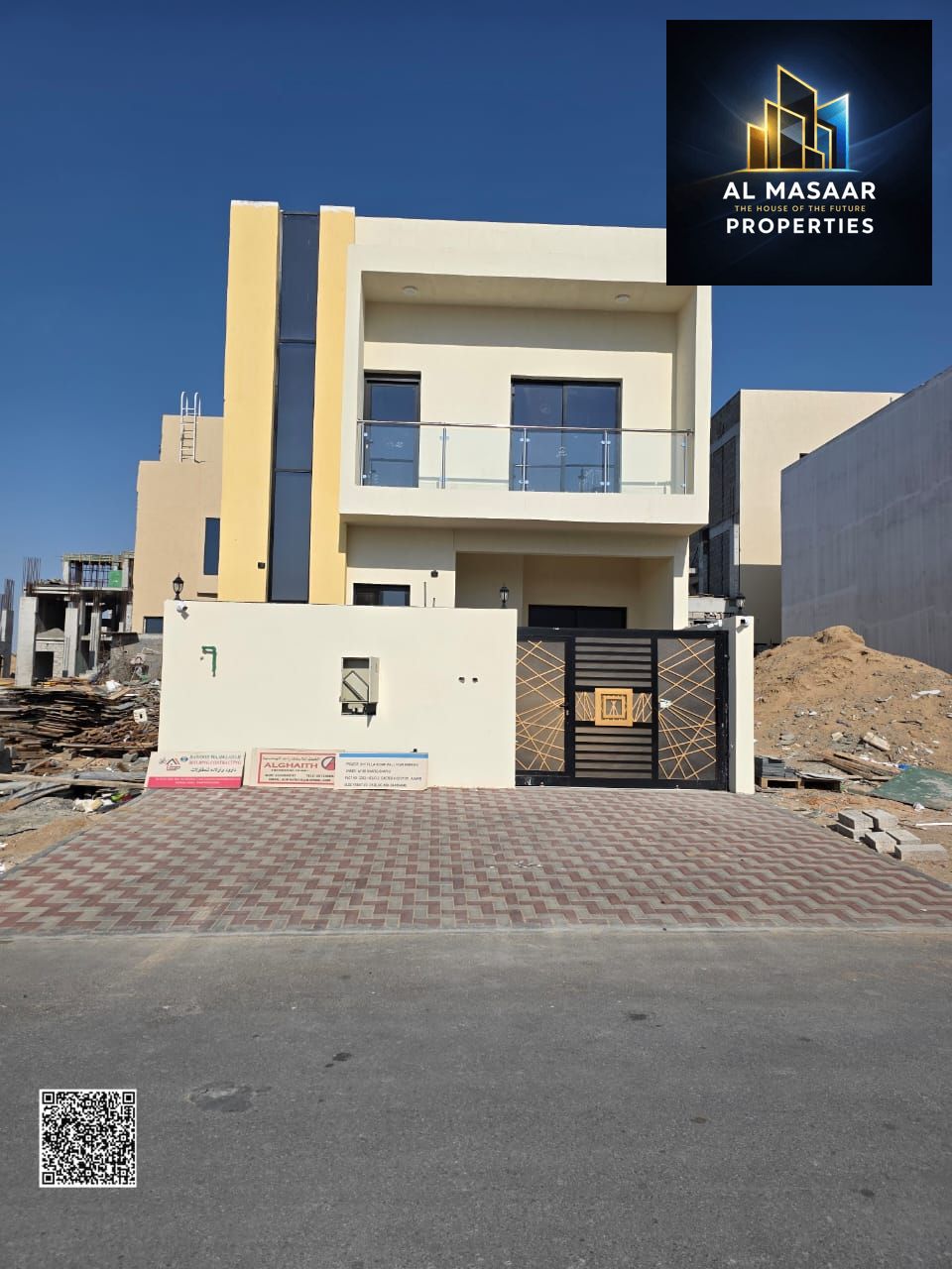 Luxury modern villa in a prime location directly on Sheikh Mohammed Bin Zayed Road with a comfortable monthly payment plan.