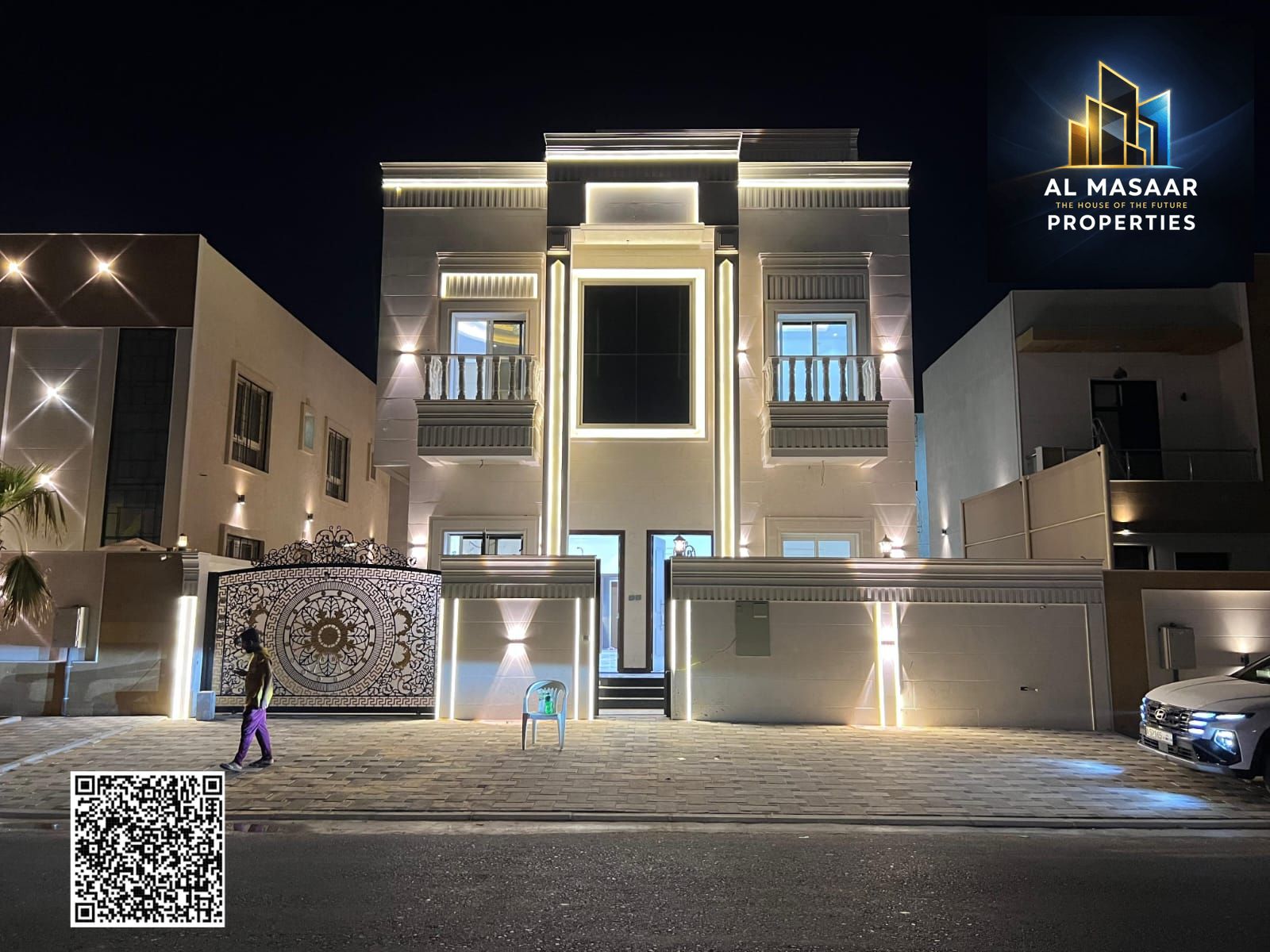 A spacious family villa at a reasonable price in Al Zahia