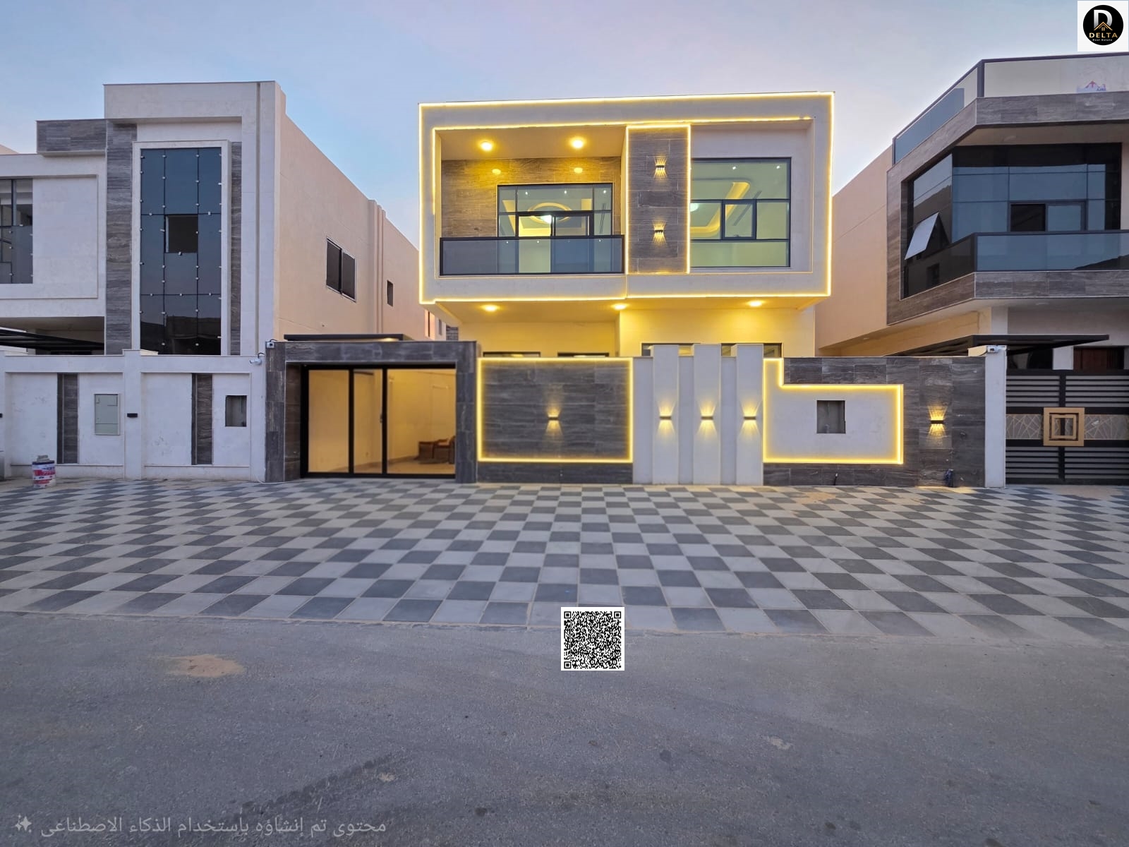 A unique opportunity to own a two-story villa with a modern design and high-end finishes at a special price, including registration and ownership fees