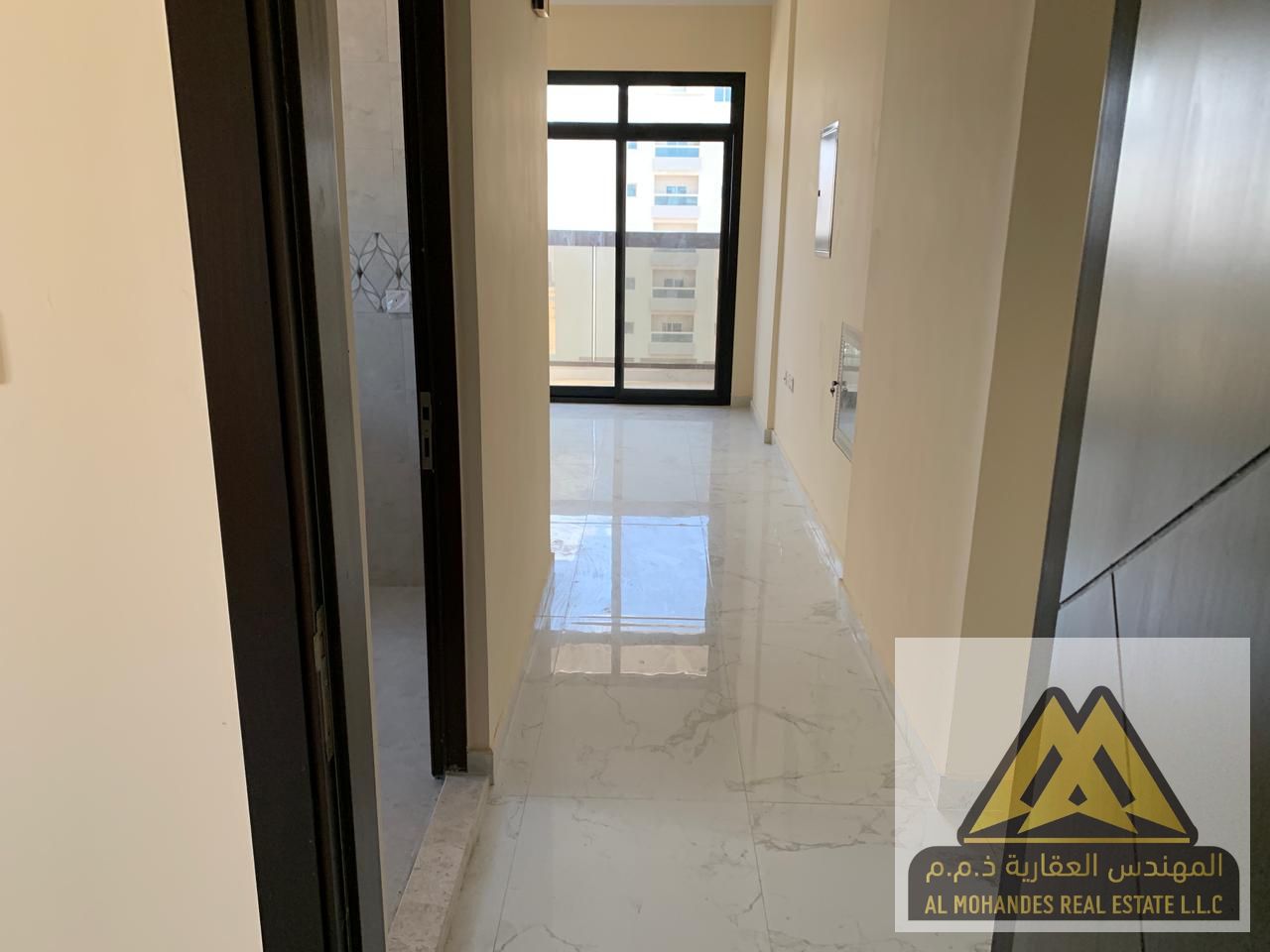 For Rent in Al Jurf 3 | 1 Bedroom + Living Room, 2 Bathrooms, Balcony | AED 33,000 | 4 or 6 Payments
