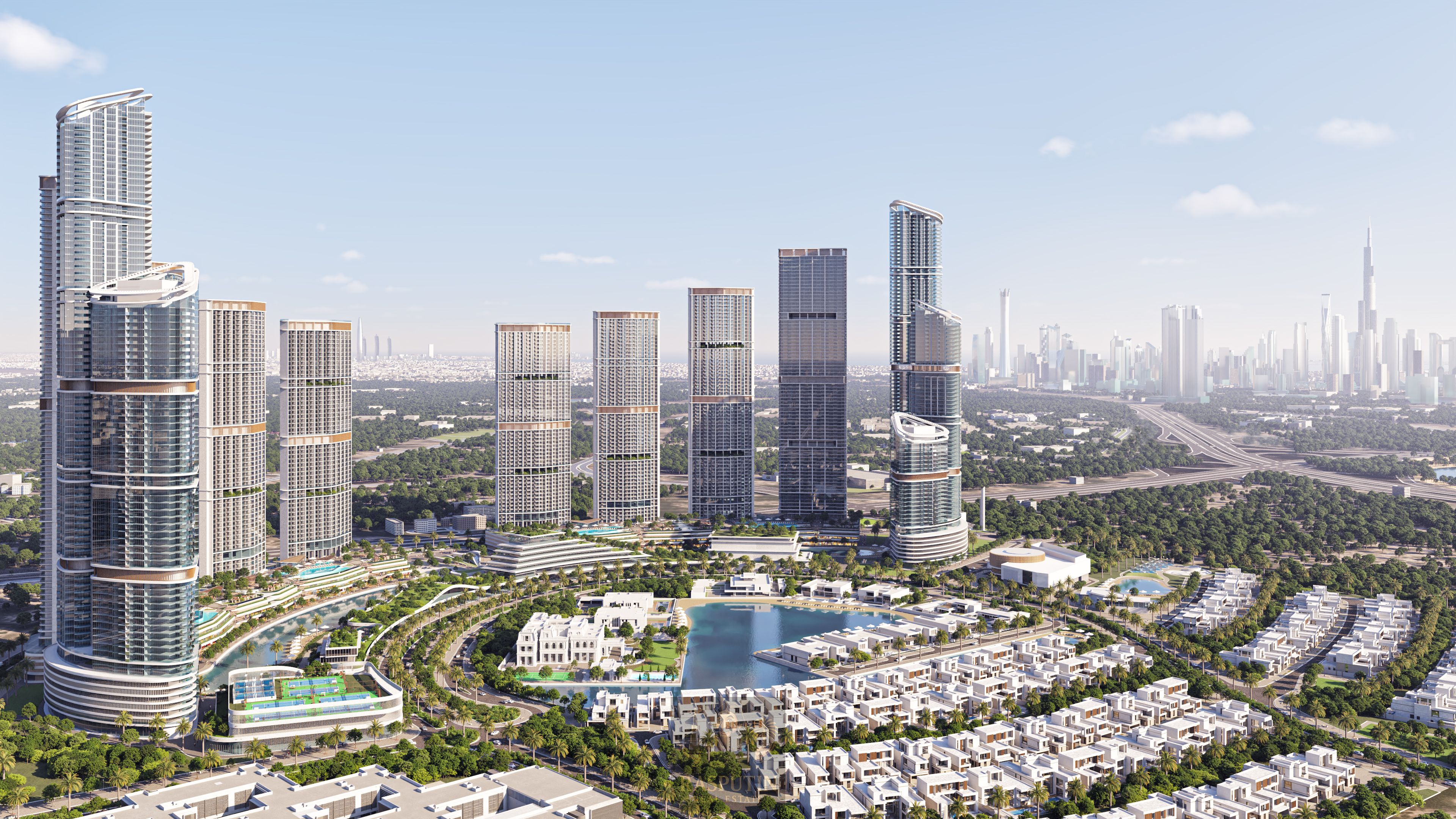 Spacious 1BR | Panoramic Dubai Skyline & Lagoon View