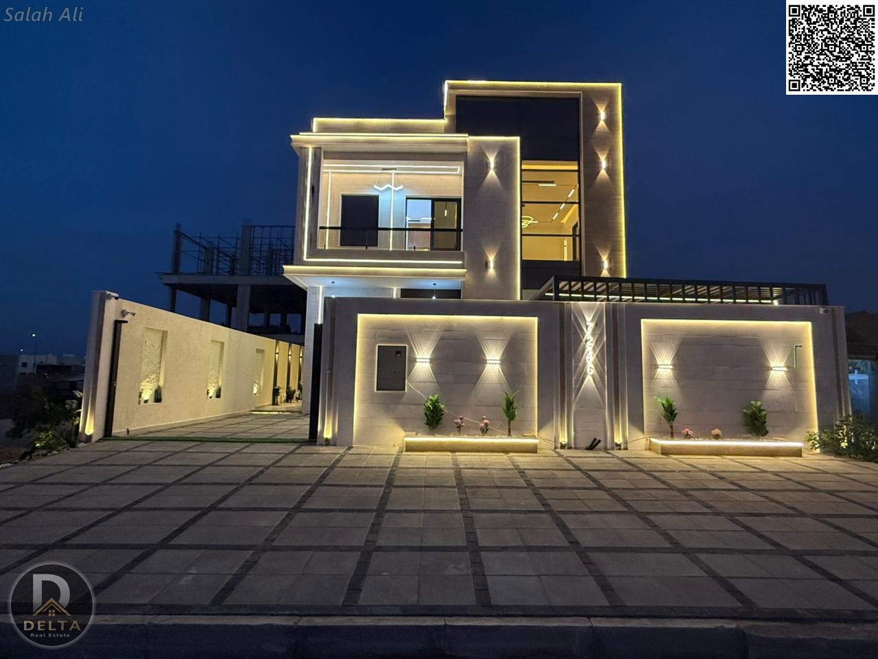 Villa for sale in Ajman at a bargain price, all fees included. Excellent location. Freehold ownership for life for all nationalities with bank financi