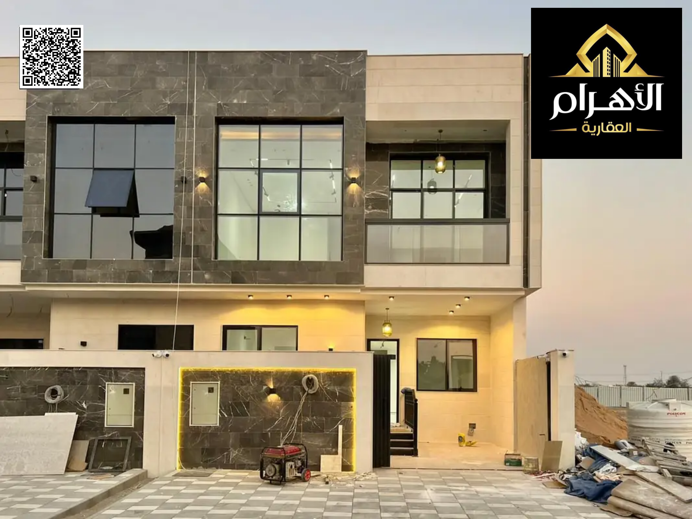 A villa with a price that includes registration and ownership fees on the main street, ready for occupancy in one of the most prestigious areas of Ajm