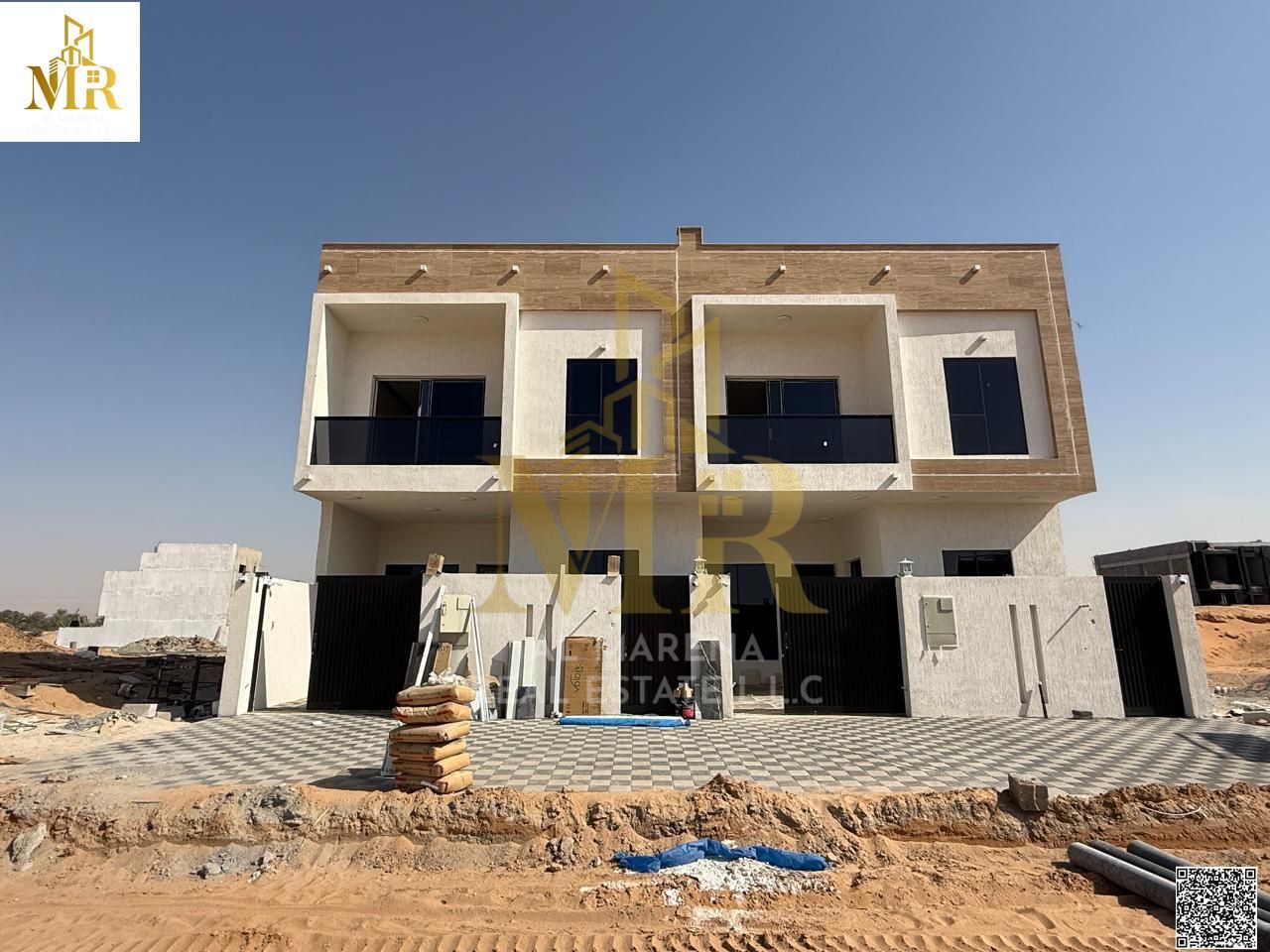 Villa for sale in Al Helio 2, Ajman | 4 master bedrooms | 2 floors + roof | Freehold ownership for all nationalities | Price includes