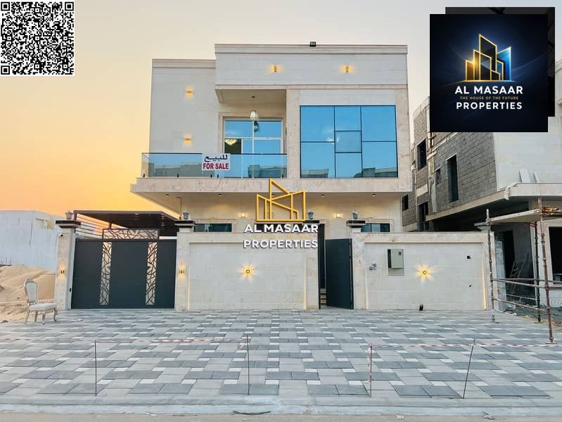 A modern villa, including registration and ownership fees, is available opposite a mosque and directly accessible with services. Freehold ownership is