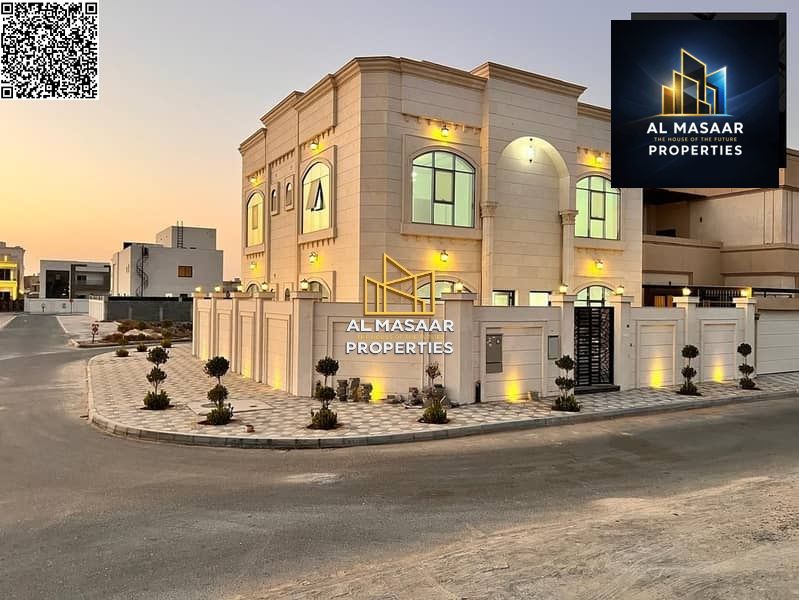 Luxury villa for sale on a corner lot with 3 street frontages, price includes water, electricity, and air conditioning.