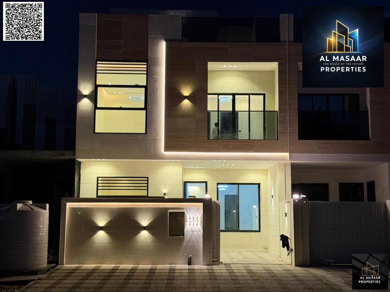 Own your dream villa, two floors and a rooftop, in Al-Haliyo 2 – price includes registration and ownership fees | Fully centralized air conditioning |