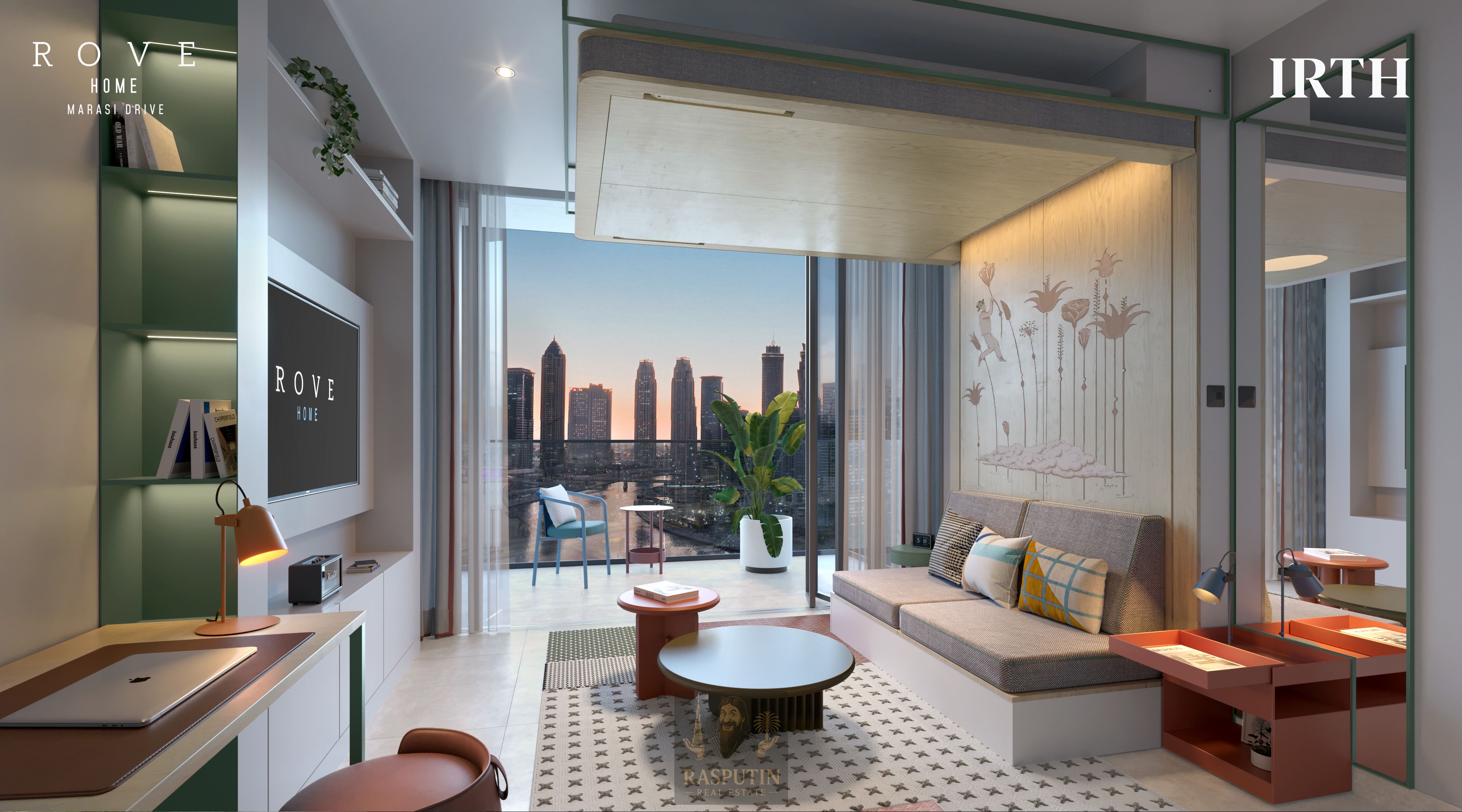 Branded | Fully Furnished | Park & Skyline View | Mid Floor