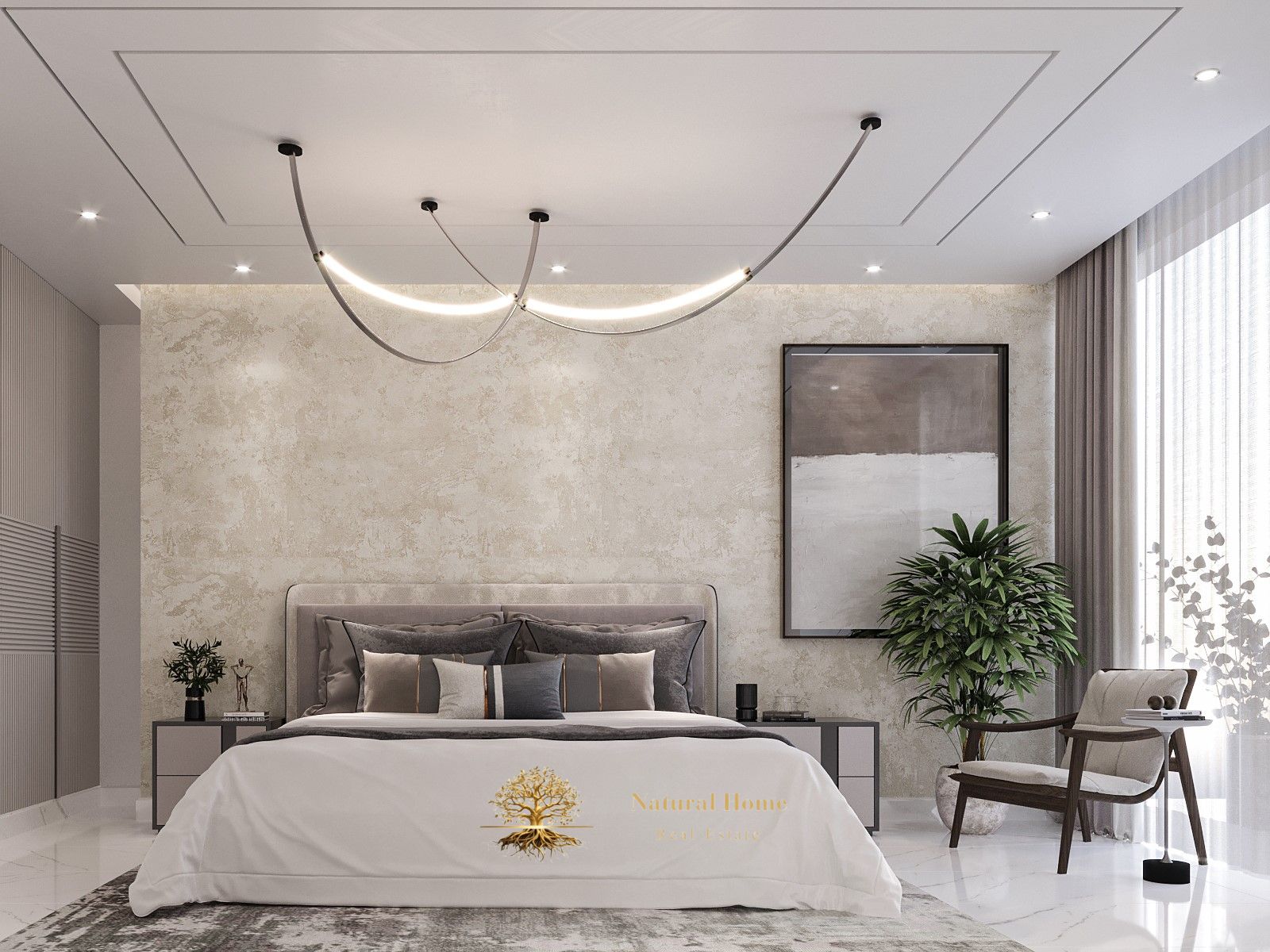 "Why book a hotel suite? Own it forever! Two bedrooms and a lounge with luxurious furnishings, sea view, and installments for 60 months. "