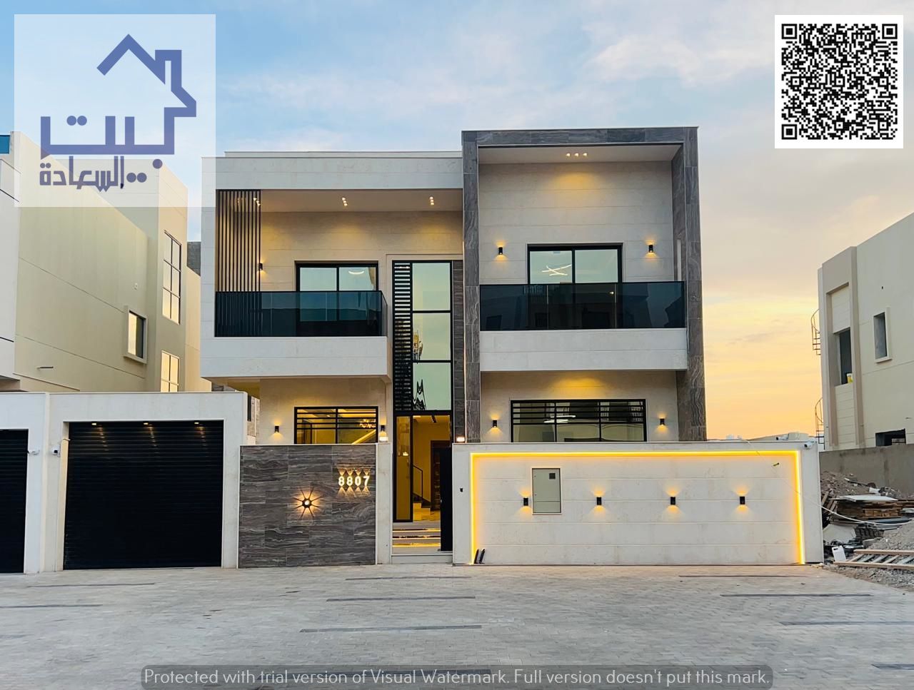Luxury villa with a modern design and strategic location, close to amenities, just minutes from Sheikh Mohammed Bin Zayed Road. Freehold ownership ava