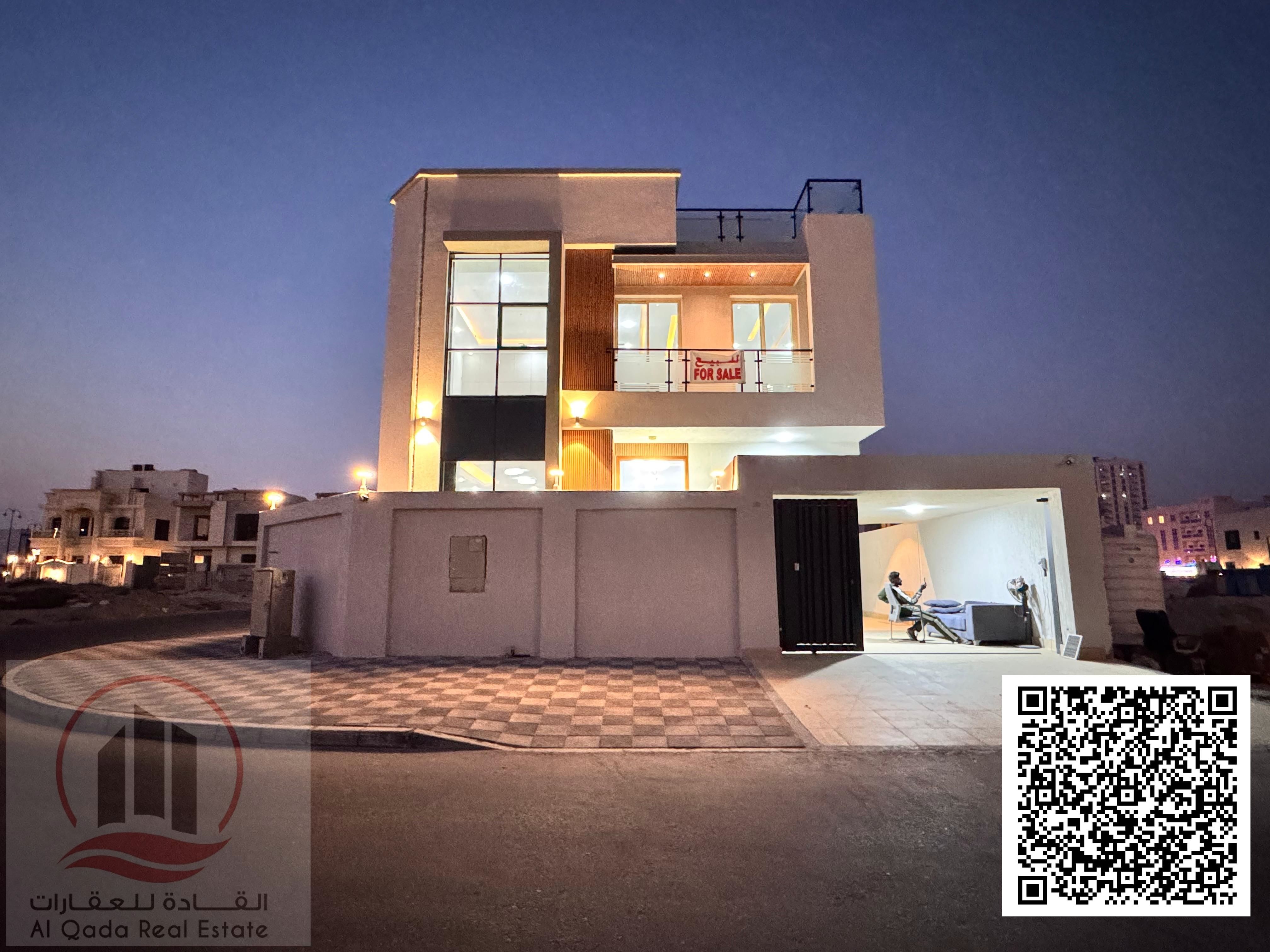 Corner villa for sale, close to all services, super deluxe finishing, at a special price.