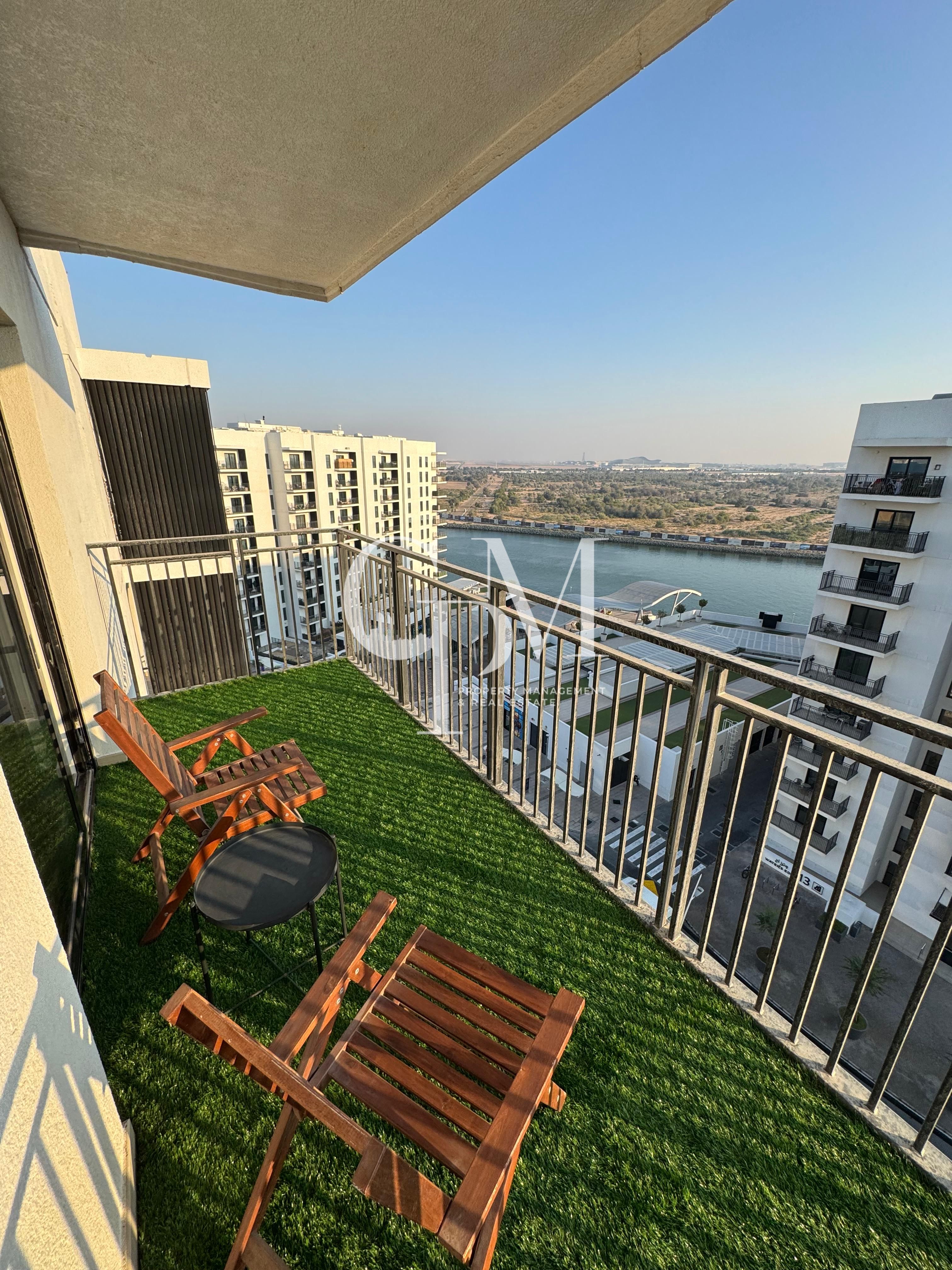 Fully Furnished High-Floor Unit | Canal View | Balcony