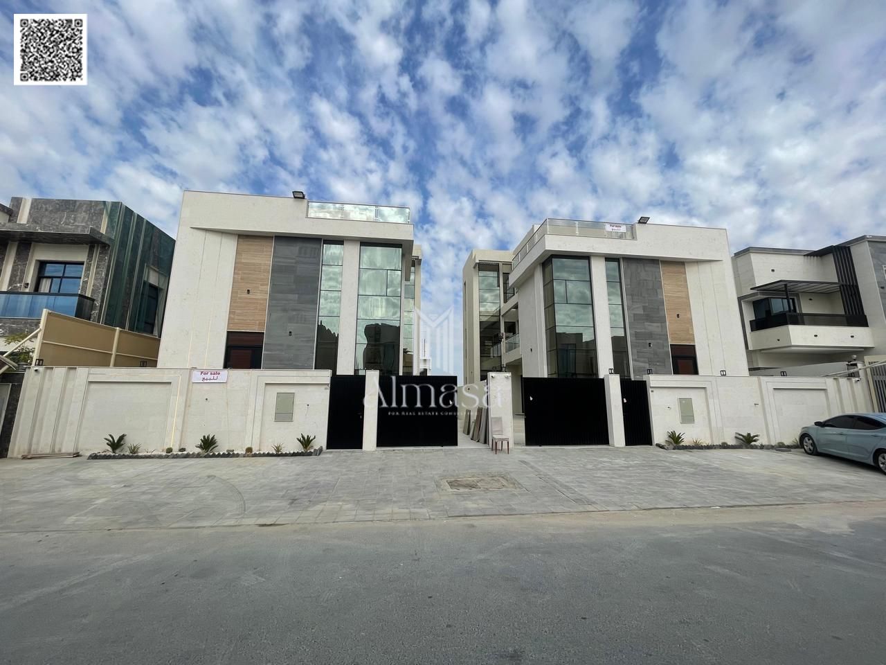 Villa for sale in Al Yasmin area, next to the park, high-end finishing
