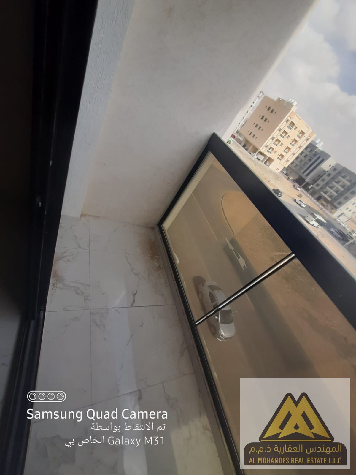 Apartment available for annual rent with 1 bedroom, living room, 2 bathrooms, and balcony in Al Jurf 3, in a good location close to all services.