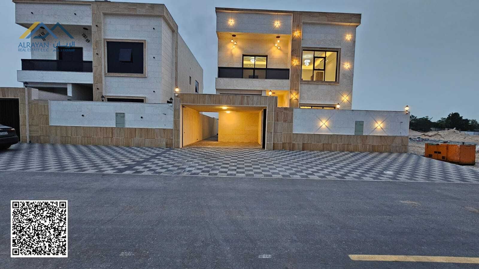 Villa for sale in a prestigious and upscale area, Al Helio 2, Ajman. Own your dream home in the most desirable location, with the finest finishes and