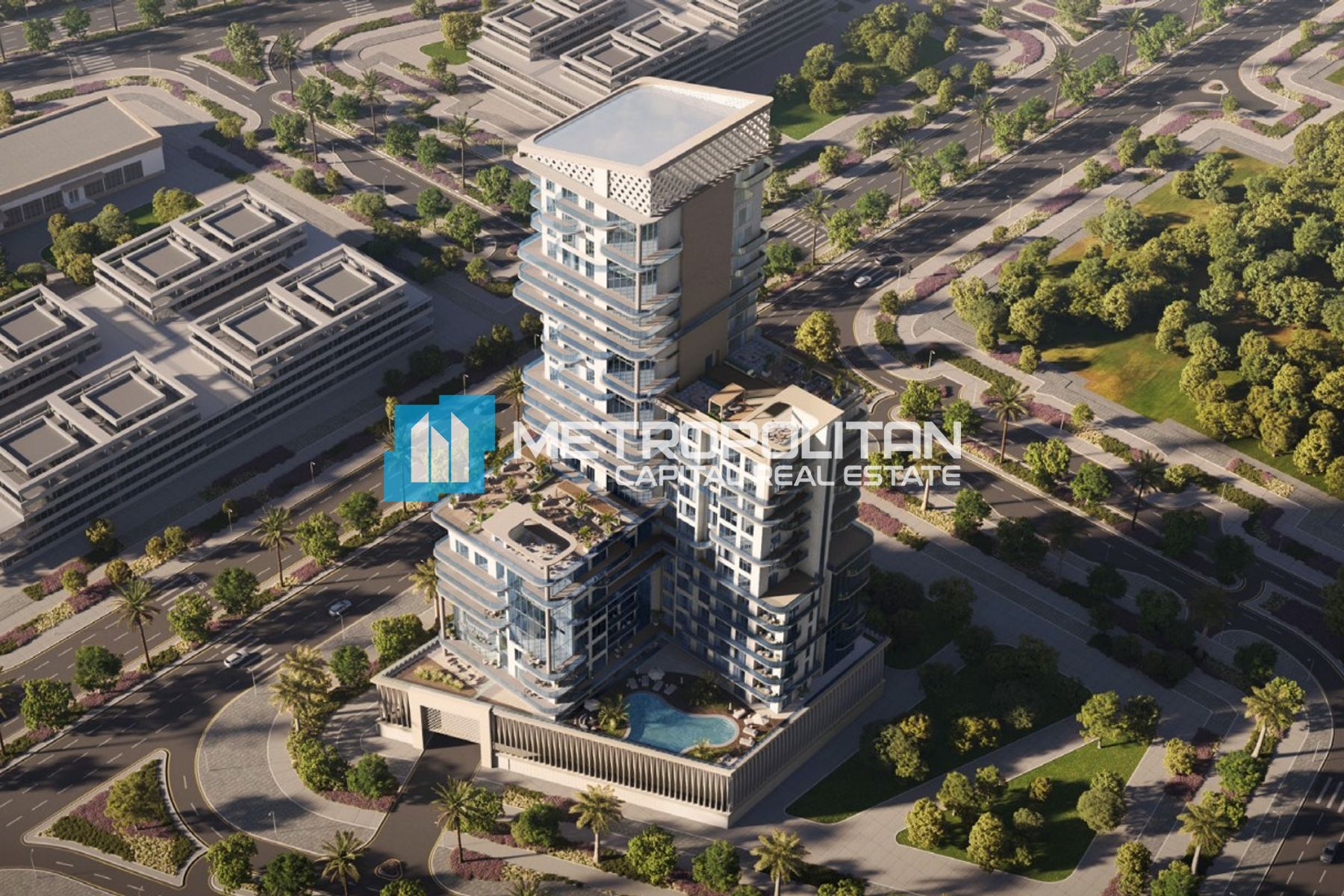 1BR Junior w/ Balcony | Laundry Area | Garden View