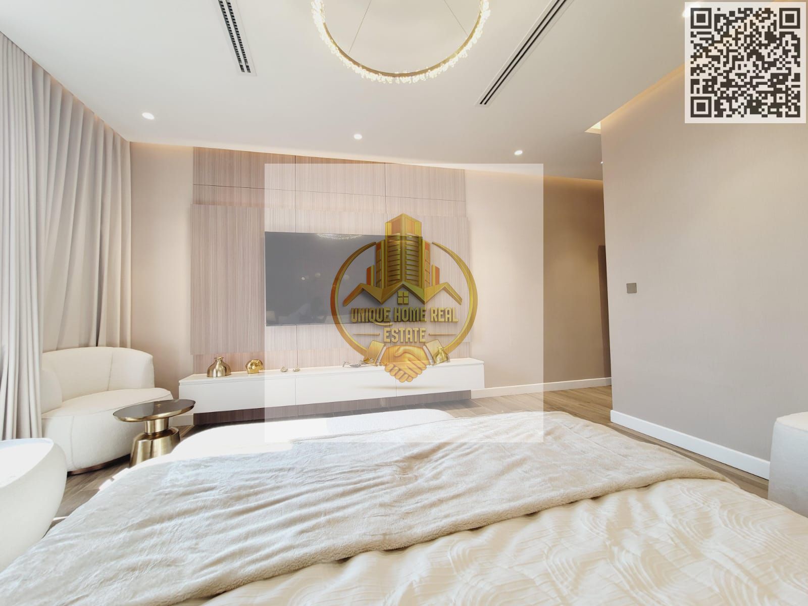 Fully Furnished Studio for Sale | First Gated Community in Al Alia, Ajman - Crystal Lagoons - Parks