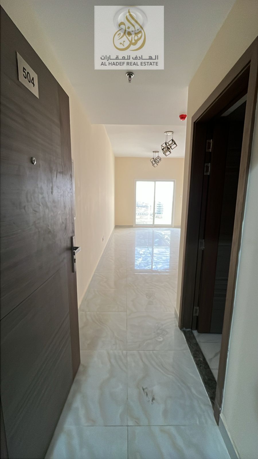 One bedroom and living room with bathroom, first occupancy, one month free, open sunny view, very spacious, modern finishes
