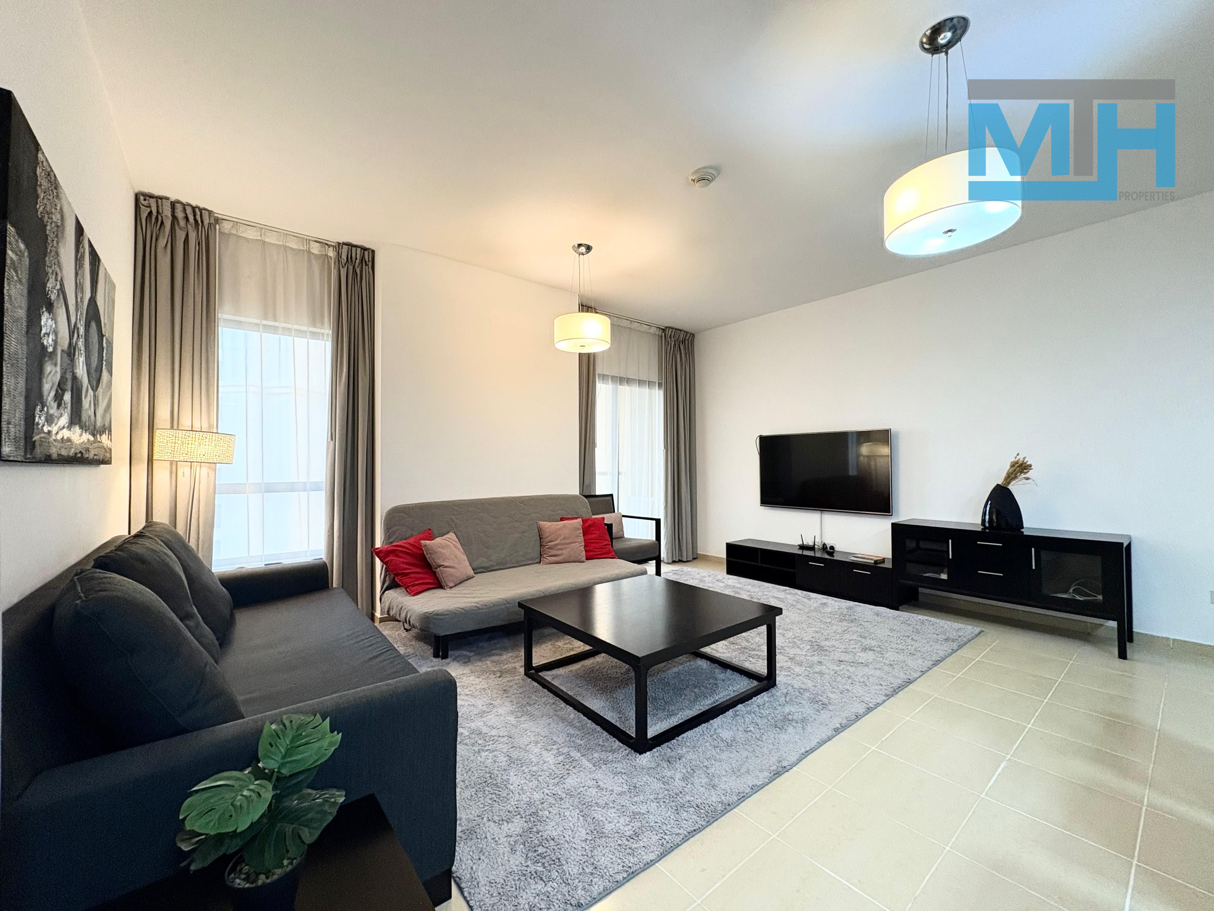 Vacant | Large Furnished 1BR | Near Beach and Tram