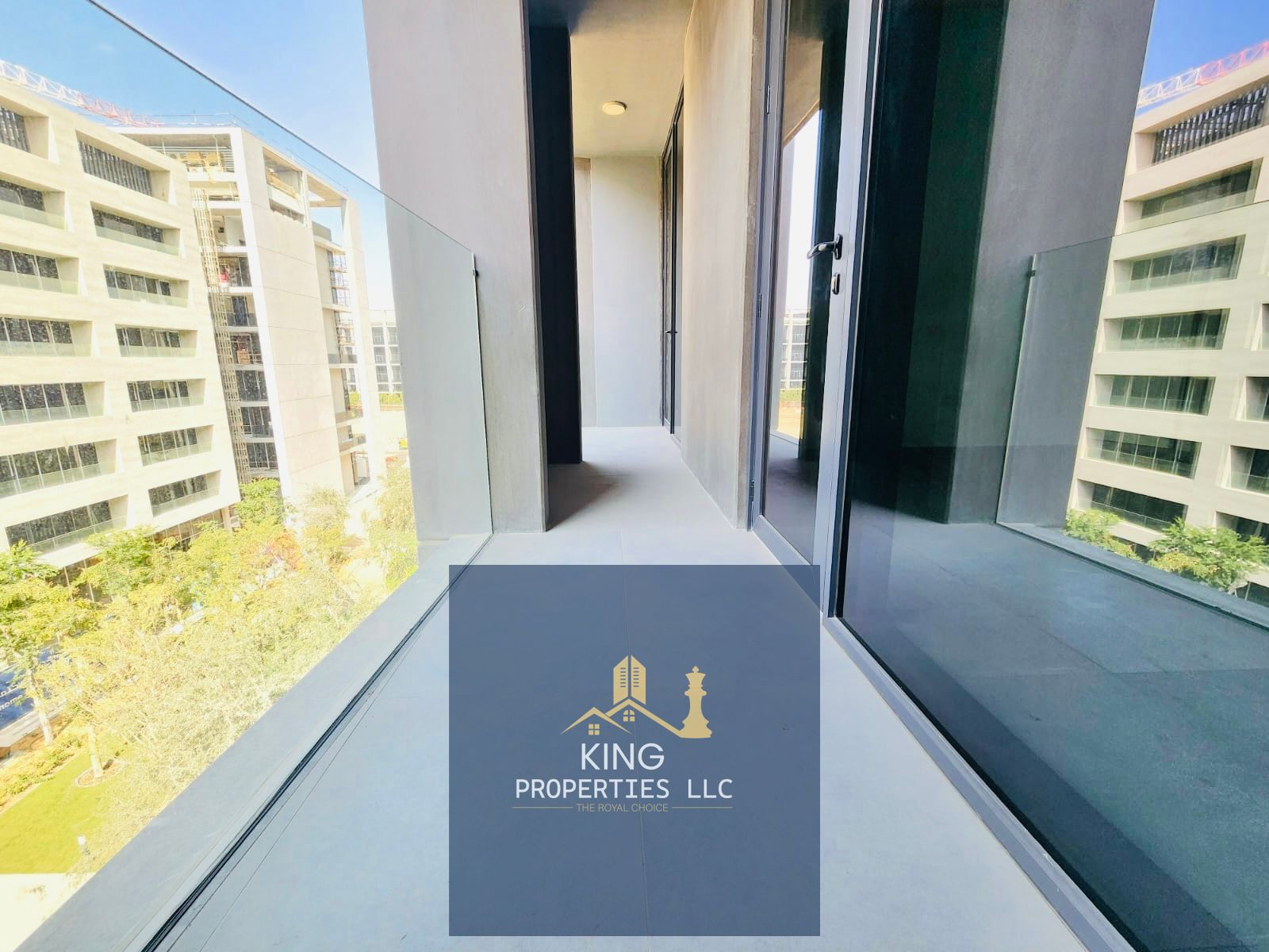 Brand new 1 bhk with balcony for rent Tiraz building Aljada Sharjah