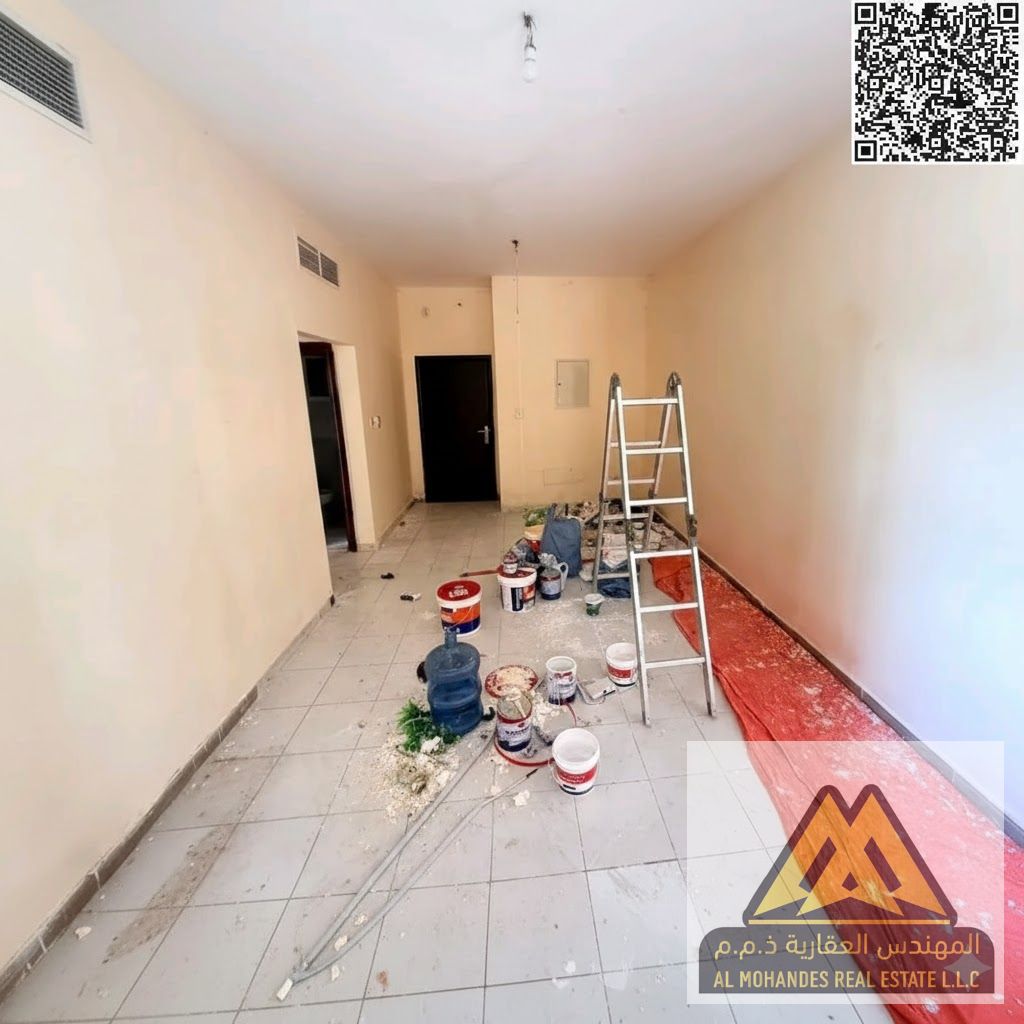 Balcony with a stunning, open view | Prime location near Ladies Park | Direct access to the Sharjah-Dubai exit | 2 bathrooms in the apartment