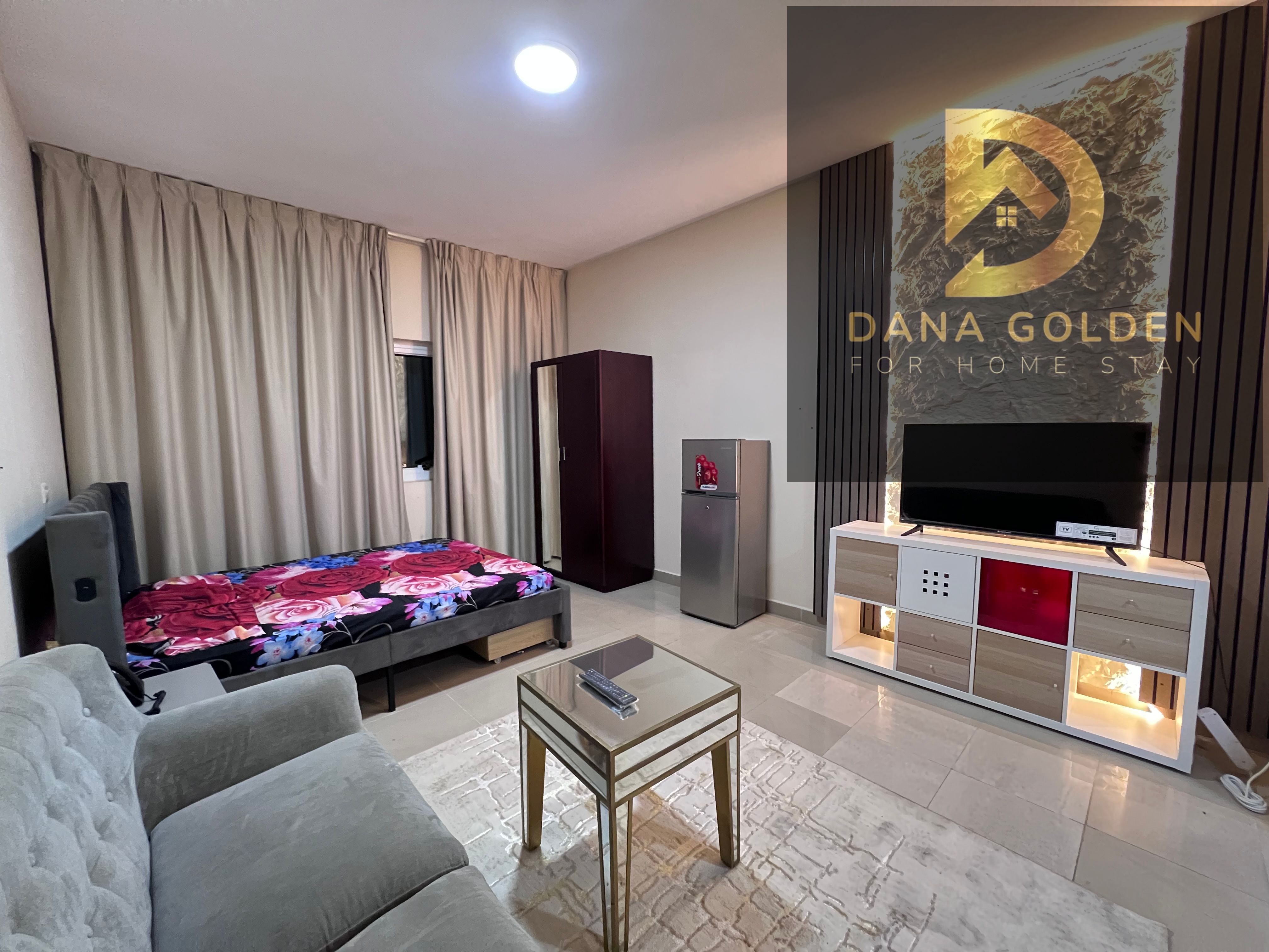 Fully furnished monthly payment studio ready to move hot location easy access to dubai for more details and information contact us