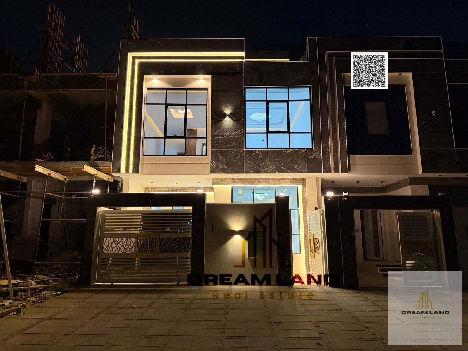 Including registration fees, Adorable town house consists of 5 master bedrooms with built in wardrobes and rooftop, now for sale, in upscale area
