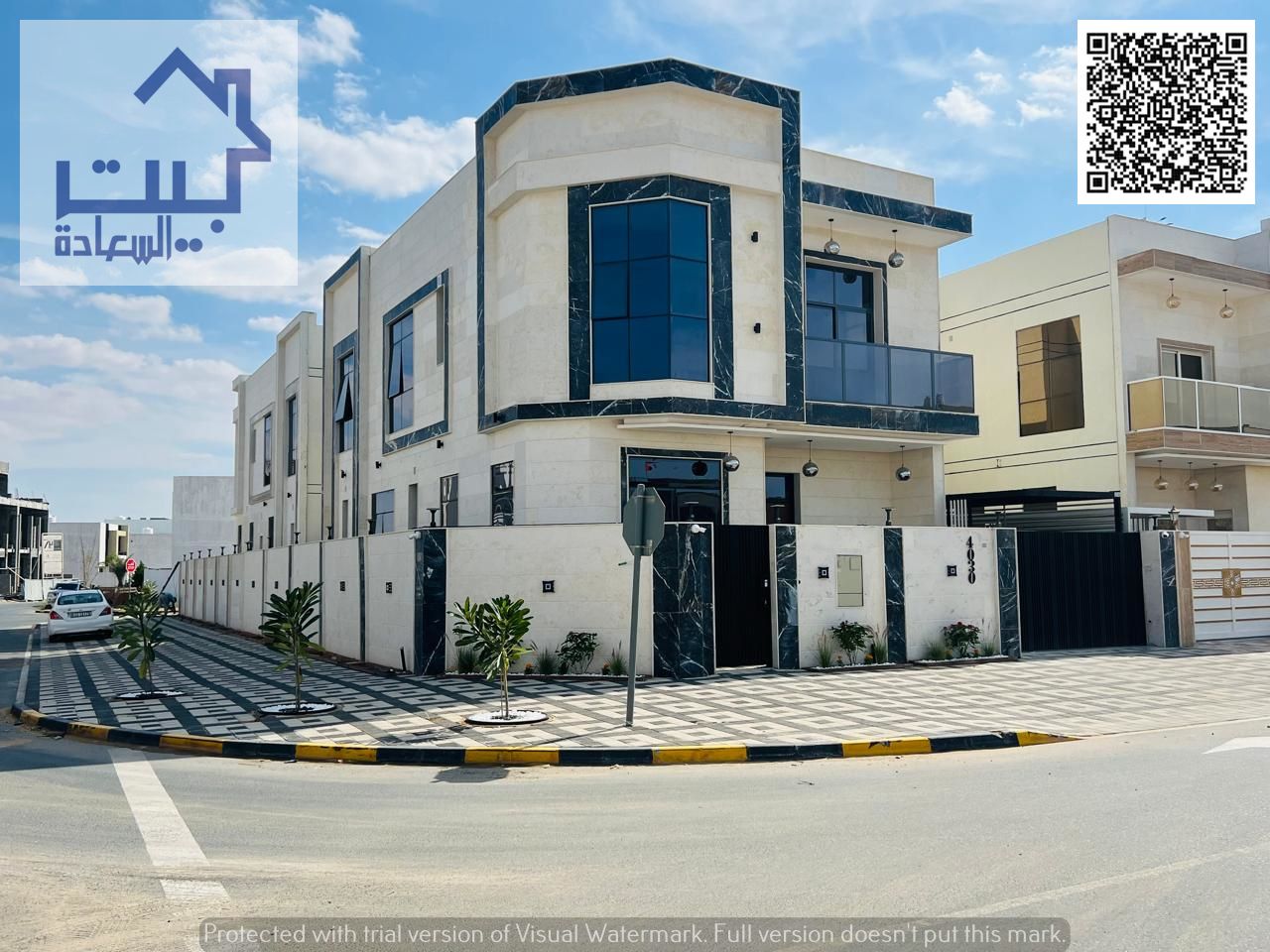 Luxury corner villa with a modern design and strategic location, close to amenities, just minutes from Sheikh Mohammed Bin Zayed Road. Freehold owners