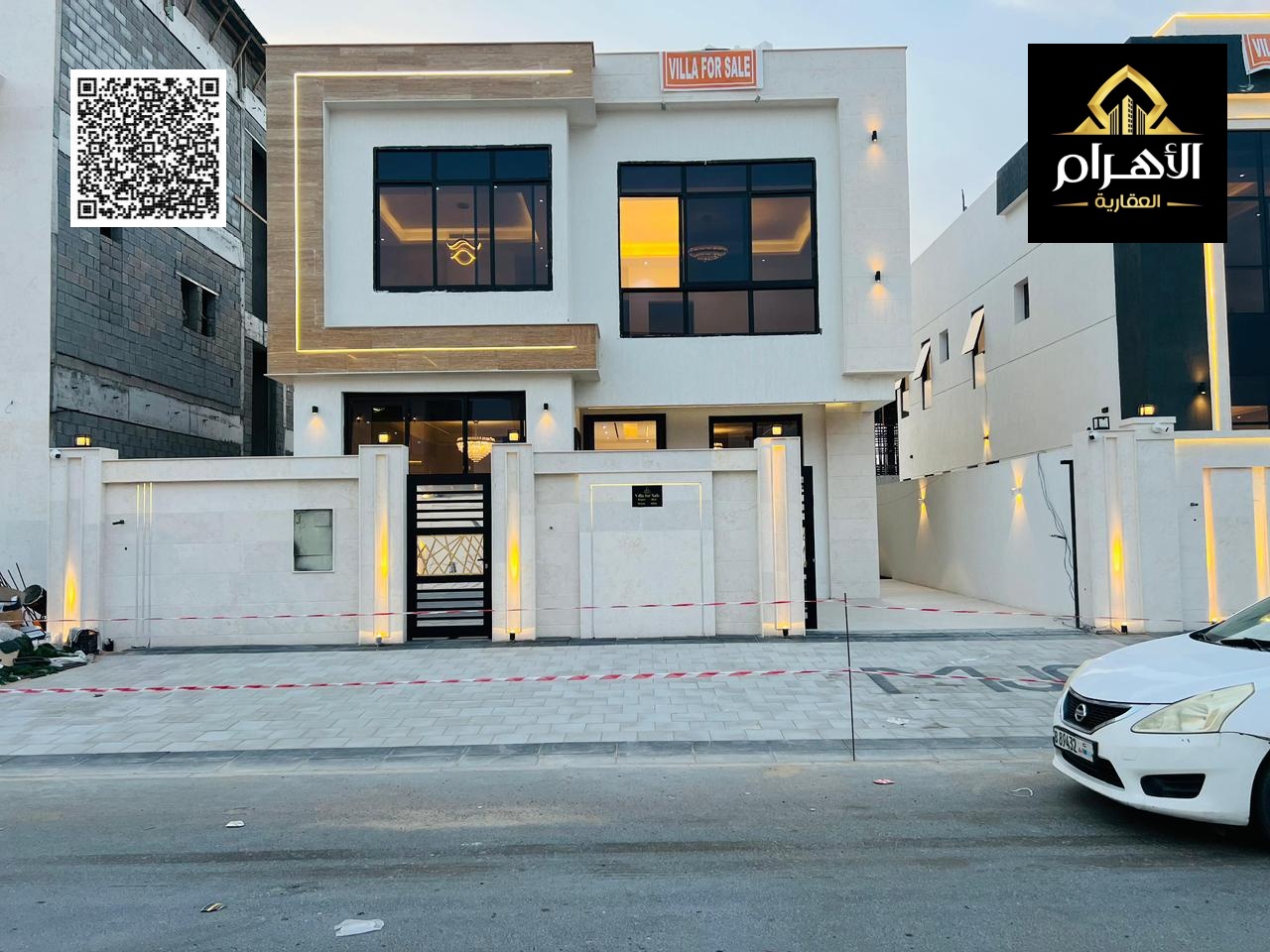 One of the most luxurious villas in Ajman for sale in a prime location, including registration fees, water, electricity, and ownership. Bank financing