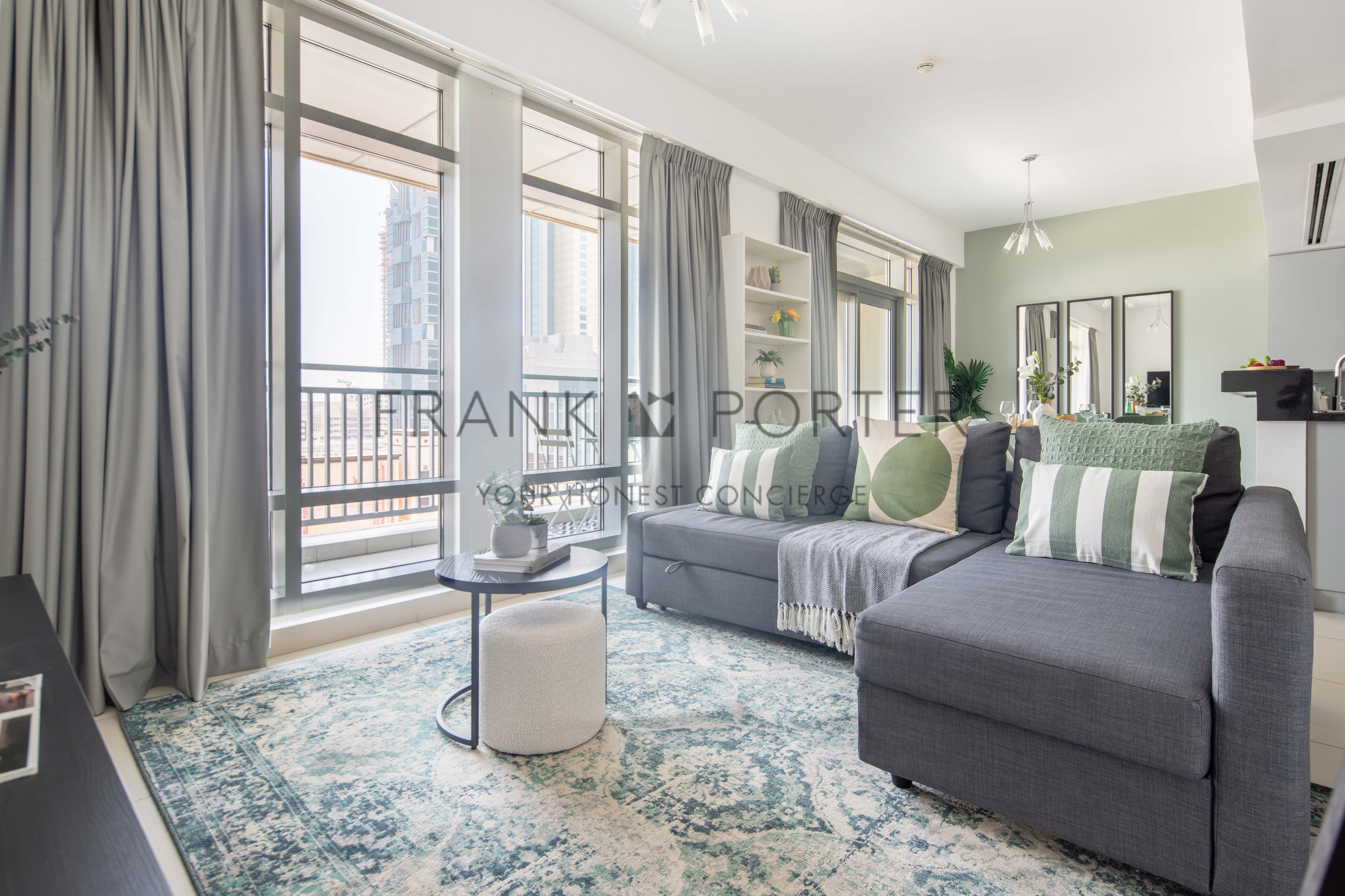 Charming Studio Minutes Away to Burj Khalifa | Weekely & Monthly | All Bills Inclusive