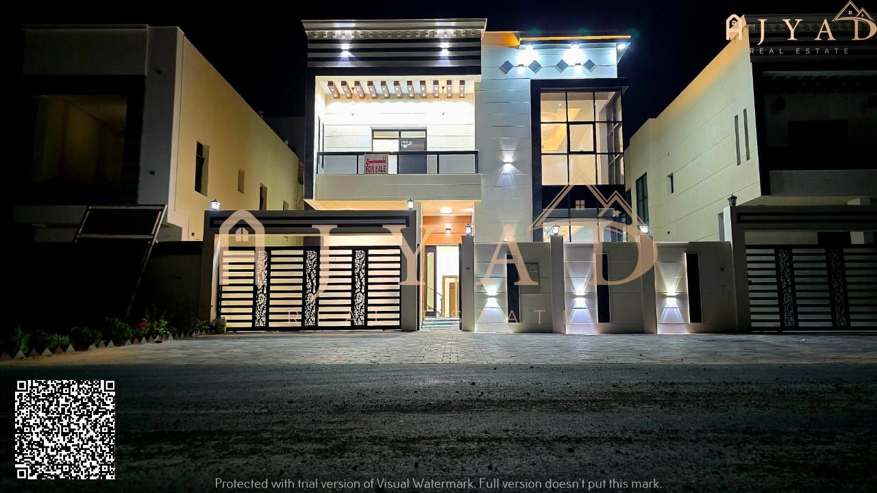 Villa for Sale in Al Bahia, Ajman | 5 Bedrooms | Majlis & Living Room | Central AC | AED 1,900,000