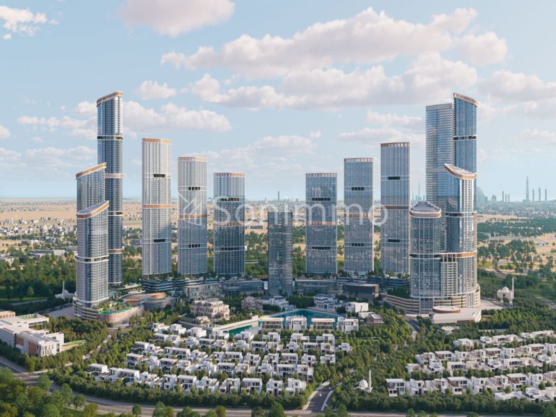 Luxury 3BR | Lagoon & Dubai Skyline View | Large Layout