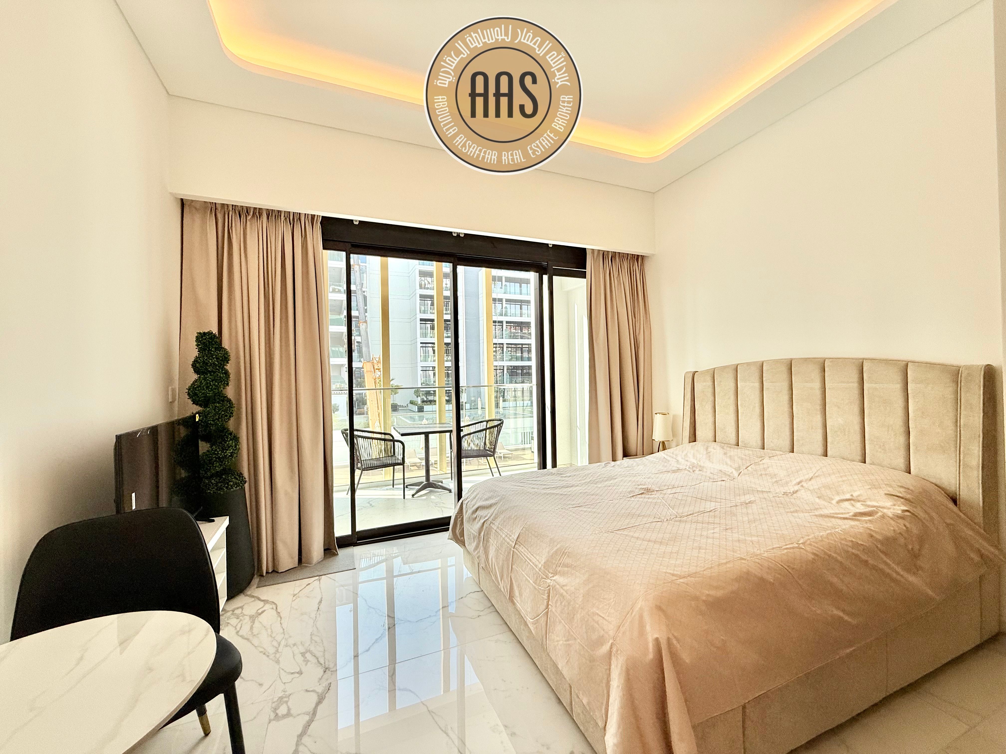 Ready To Move•High Quality Fully Furnished Studio•Pool View•4 Cheques