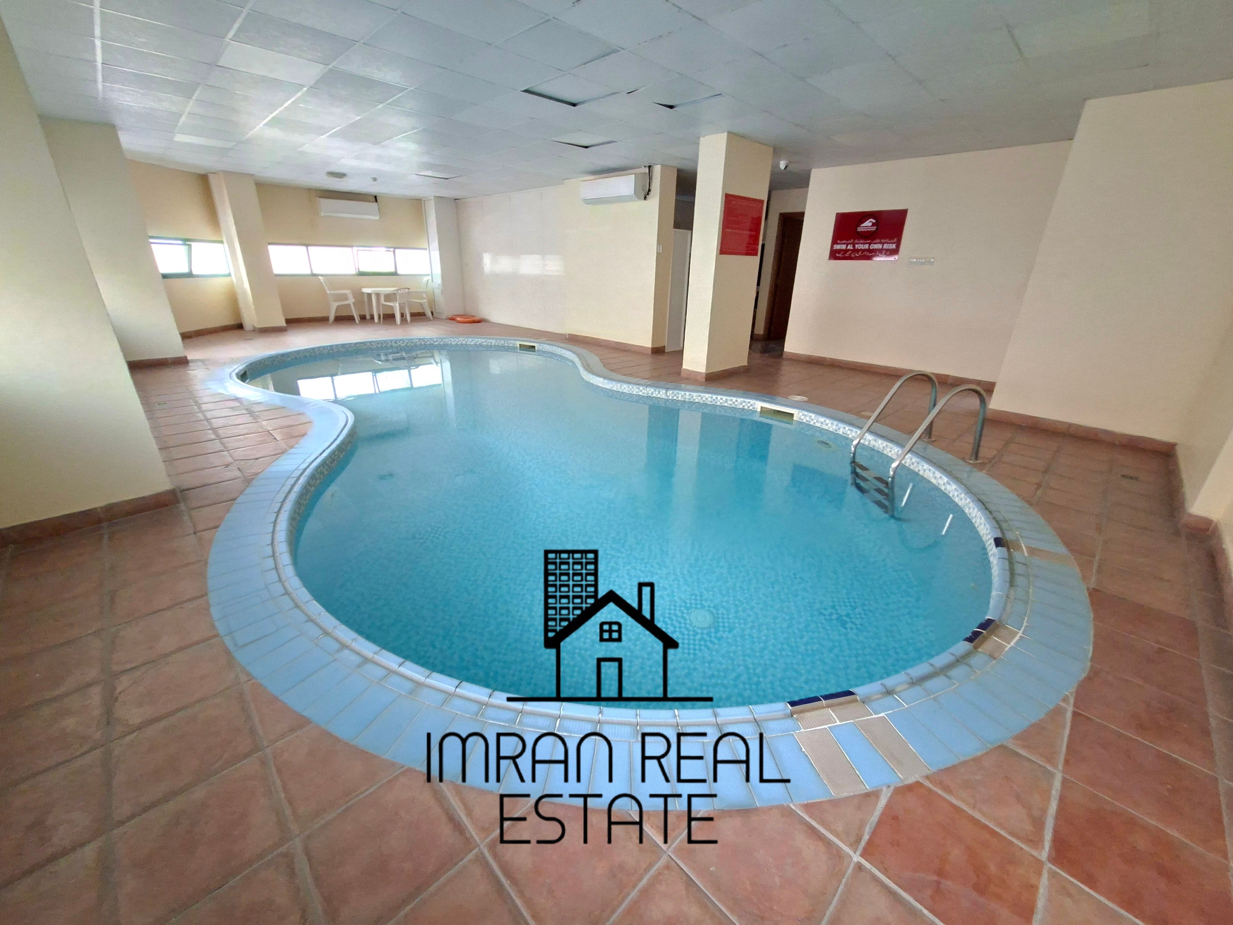 Spacious 2bhk with balcony and built-in wardrobe, Gym, pool.