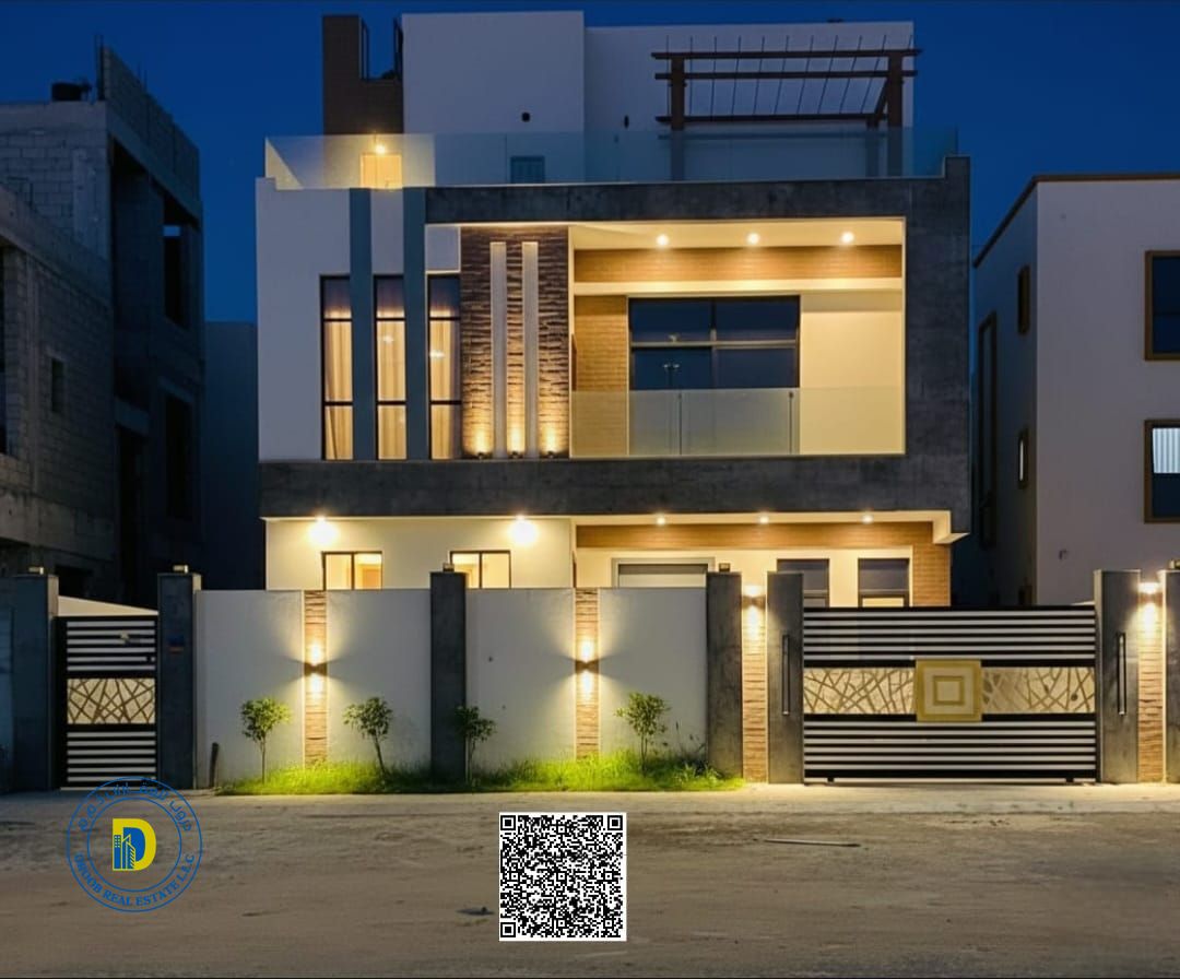 Enjoy the luxury of a modern 6 BR villa with roof in Al Zahia , super deluxe finishing, freehold and bank financing