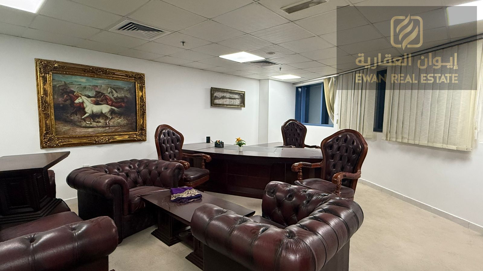 Office for rent in Falcon Towers fully furnished