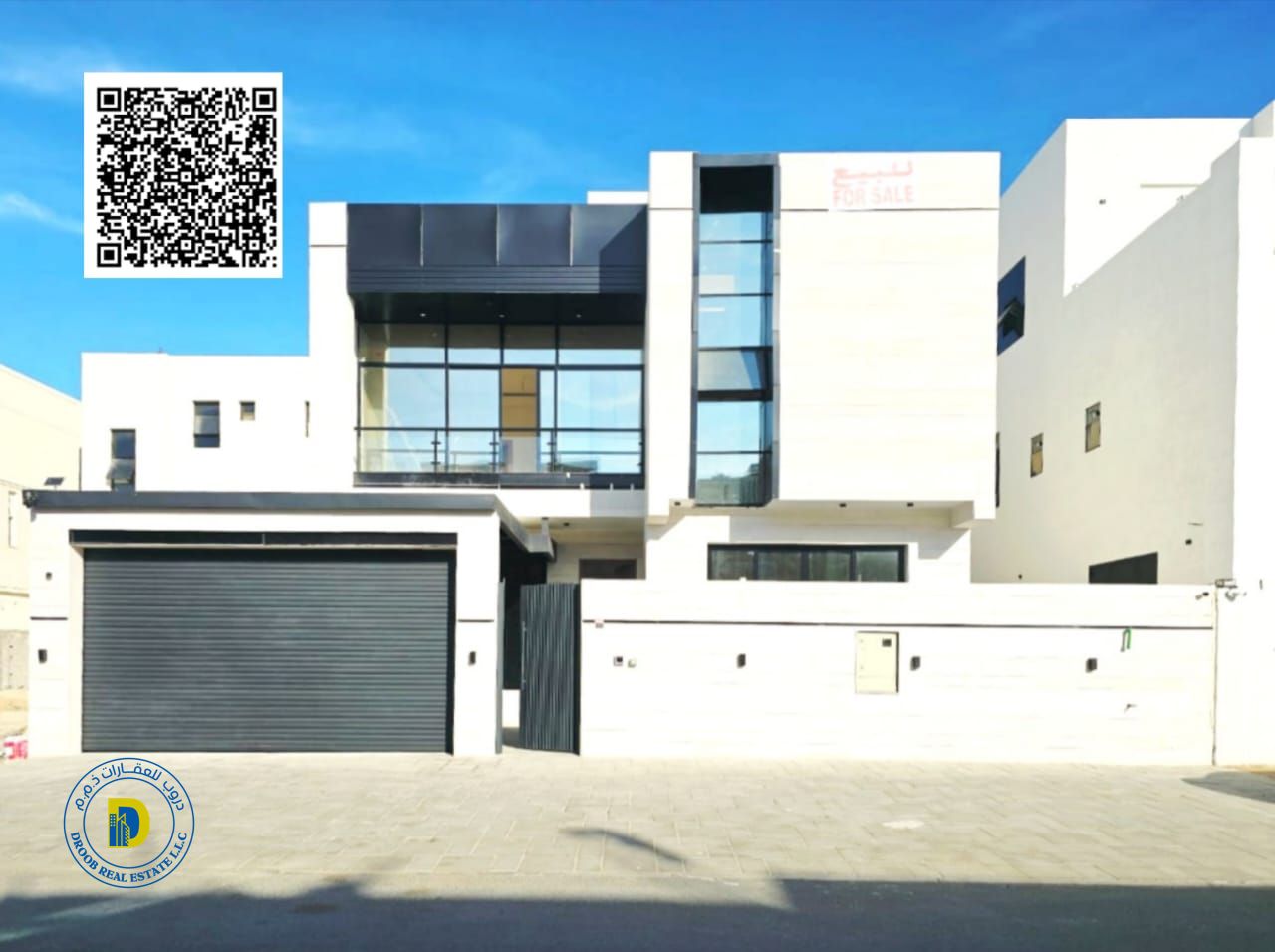Modern villa with 5 bedrooms and a roof terrace for sale in Al Yasmin at an excellent price